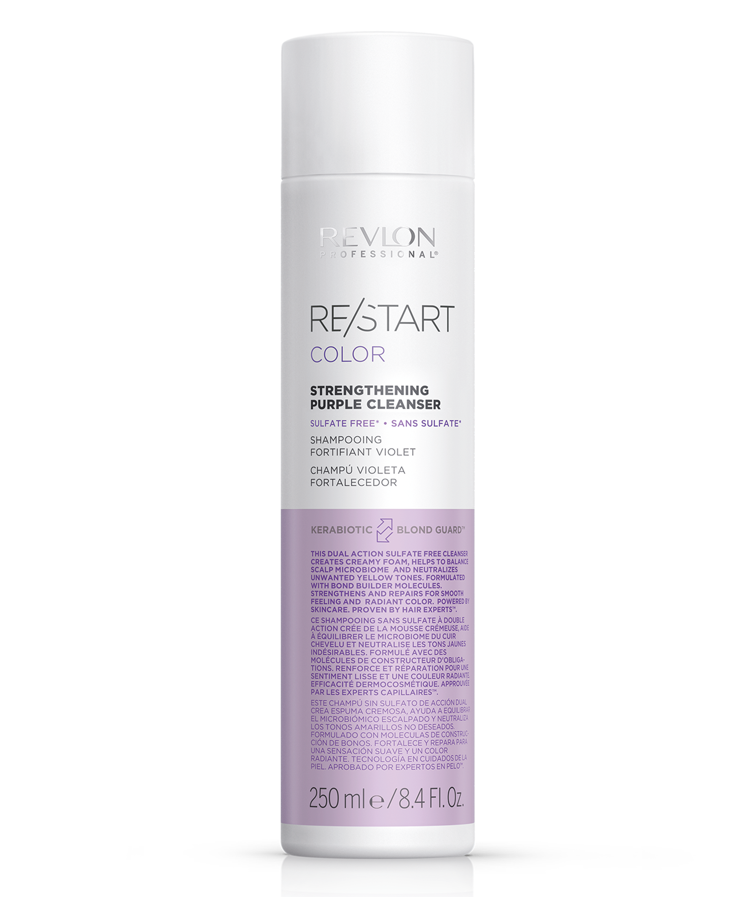 REVLON PROFESSIONAL RESTART PURPLE SHAMPOO X 250 ML - SHAMPOO MICELAR REPARADOR - 1