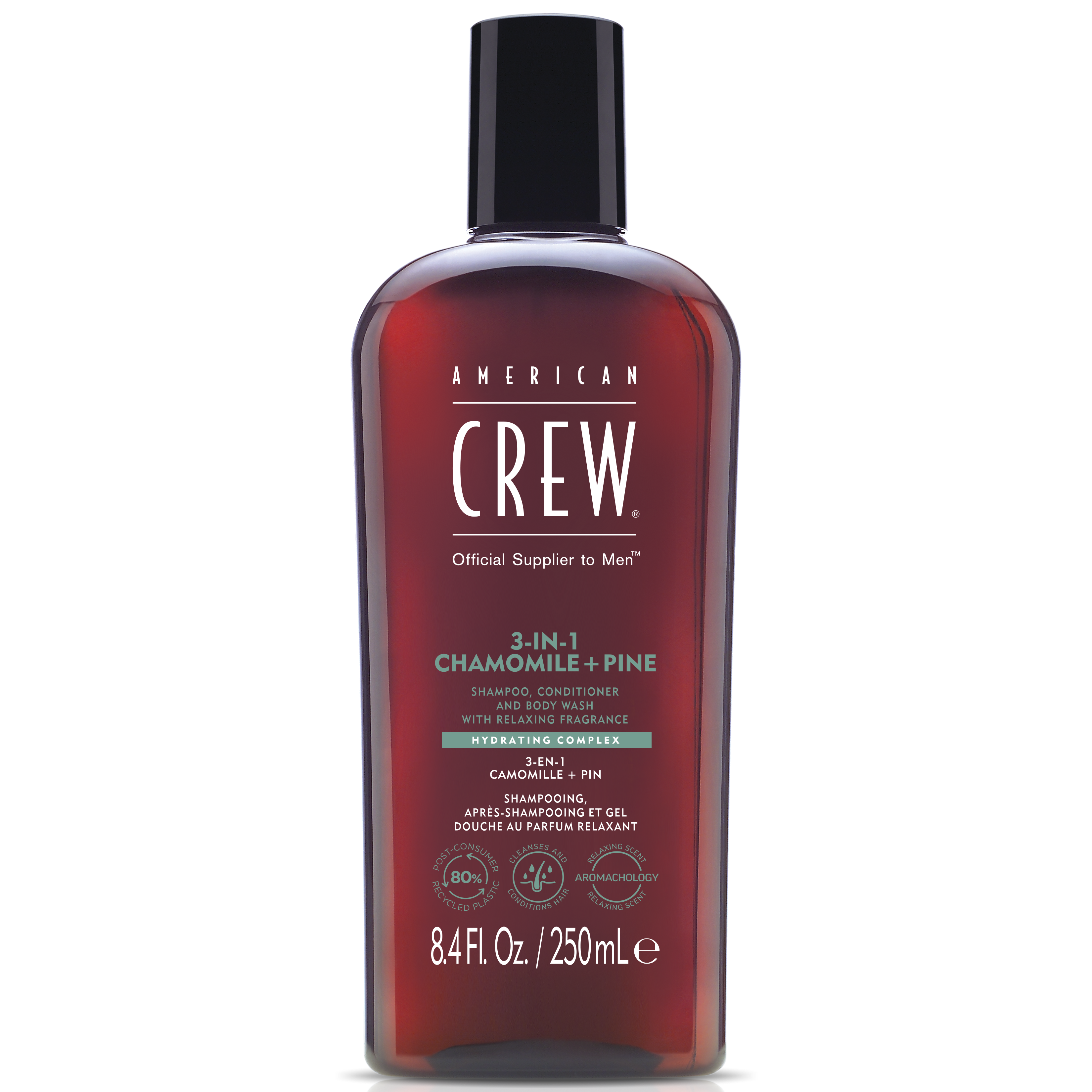 AMERICAN CREW  3 IN 1 RELAXING X 250 ML - SHAMPOO, CONDITIONER Y BODY WASH - 1