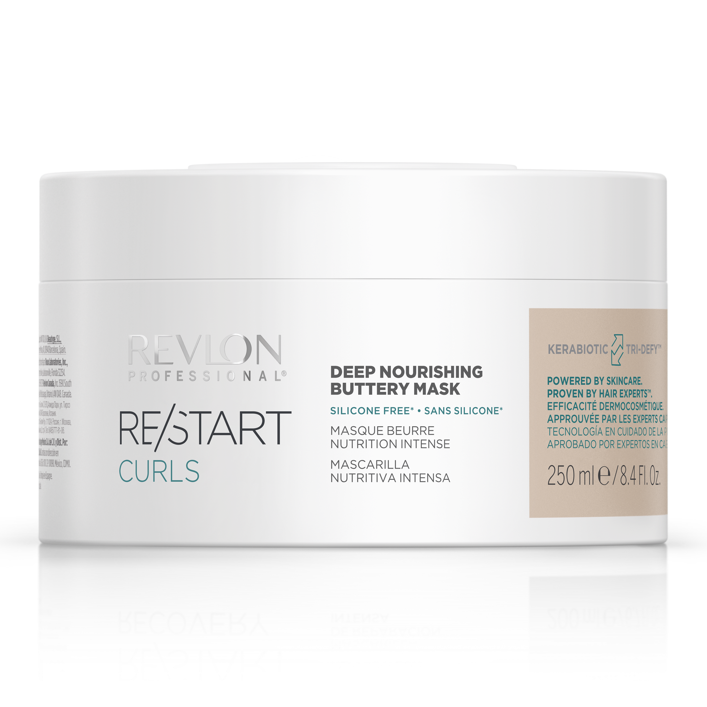 REVLON PROFESSIONAL RESTART CURLS MASK X 250 ML - MASCARILLA NUTRITIVA INTENSA P/CAB RIZADO - 1