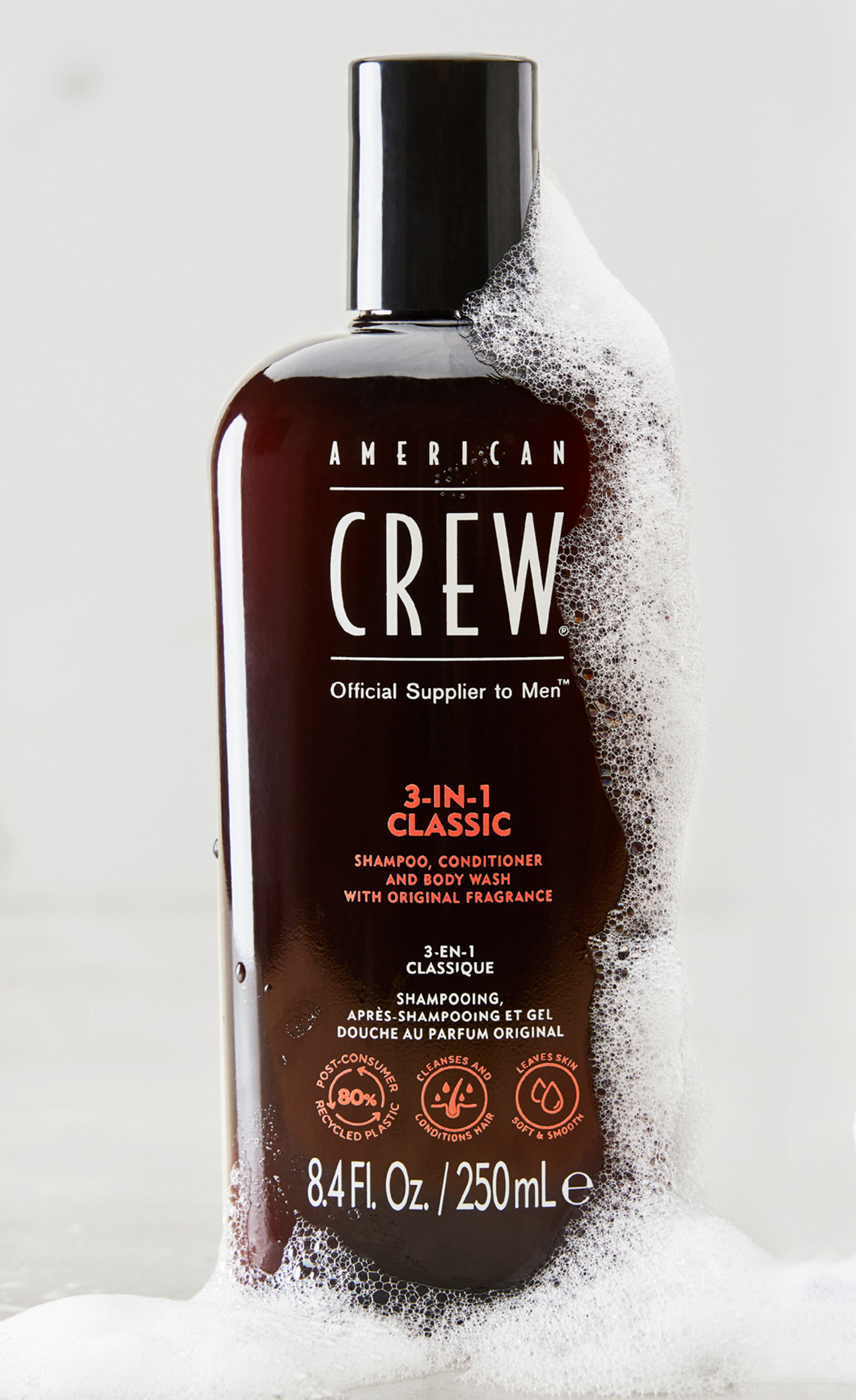 AMERICAN CREW 3 IN 1 CLASSIC X 450 ML - SHAMPOO, CONDITIONER Y BODY WASH - 3
