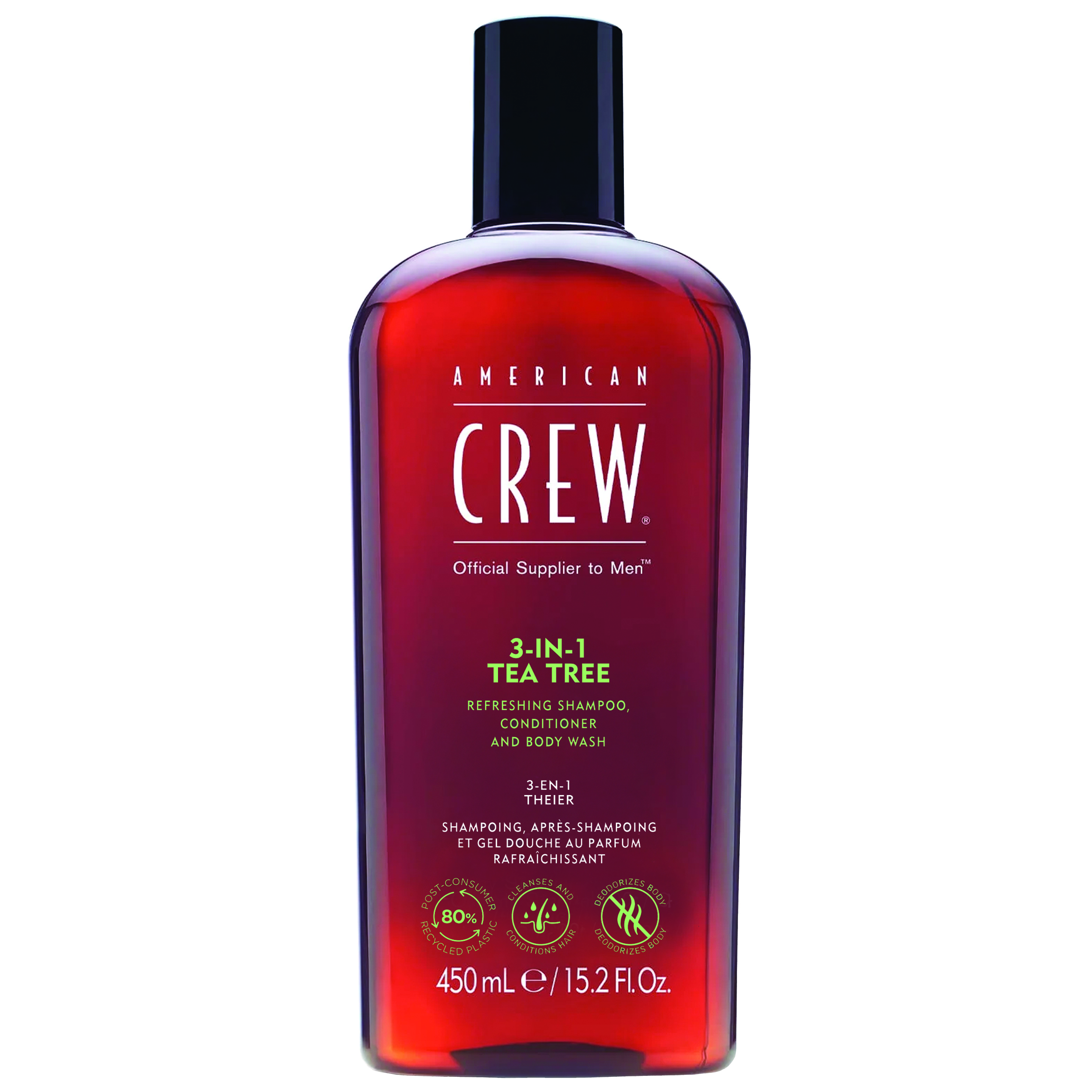AMERICAN CREW  3 IN 1 TEA TREE X 450 ML - SHAMPOO, CONDITIONER Y BODY WASH - 1