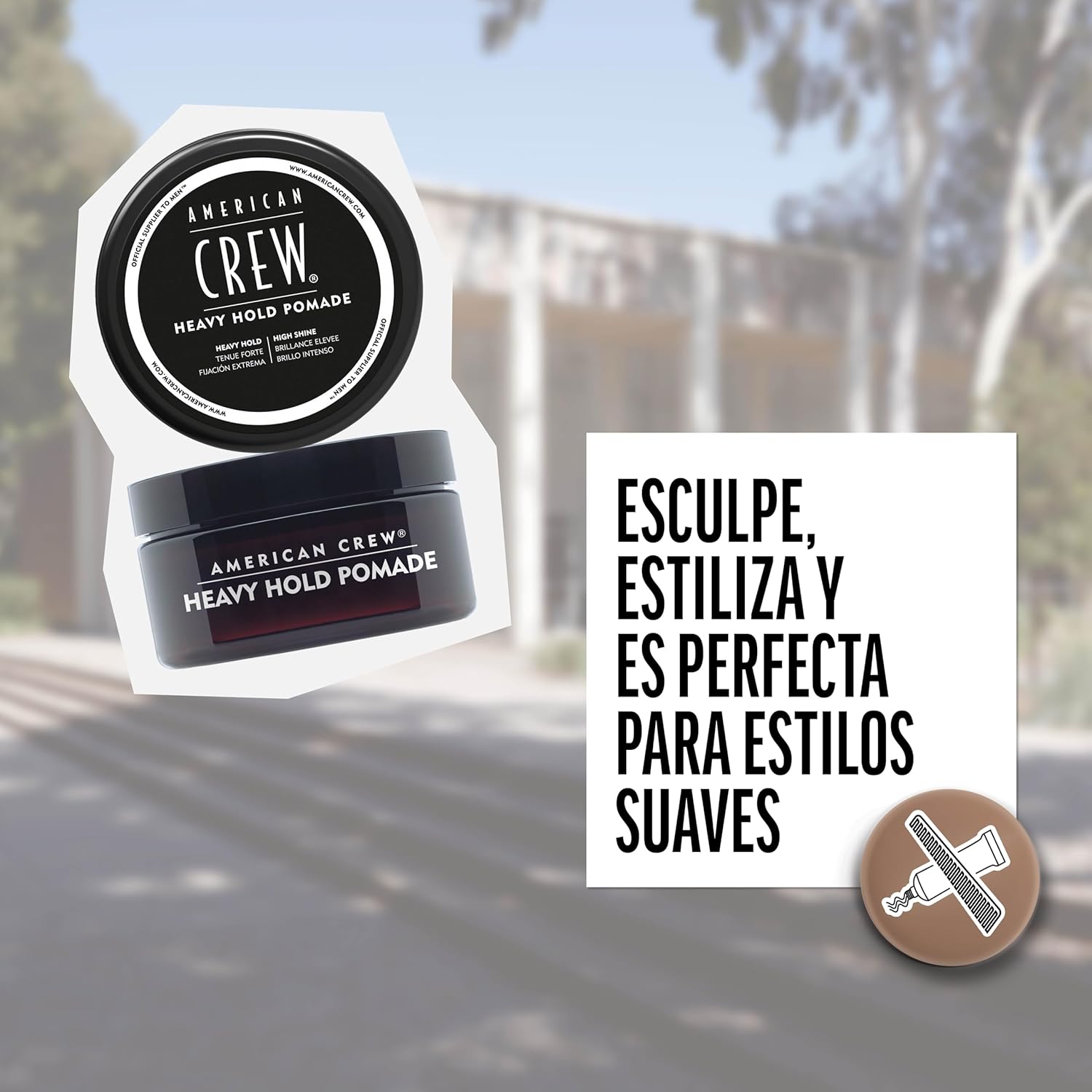 AMERICAN CREW HEAVY HOLD POMADE X 85 GR - CERA DE FIJACIÓN EXTREMA Y BRILLO INTENSO - 5
