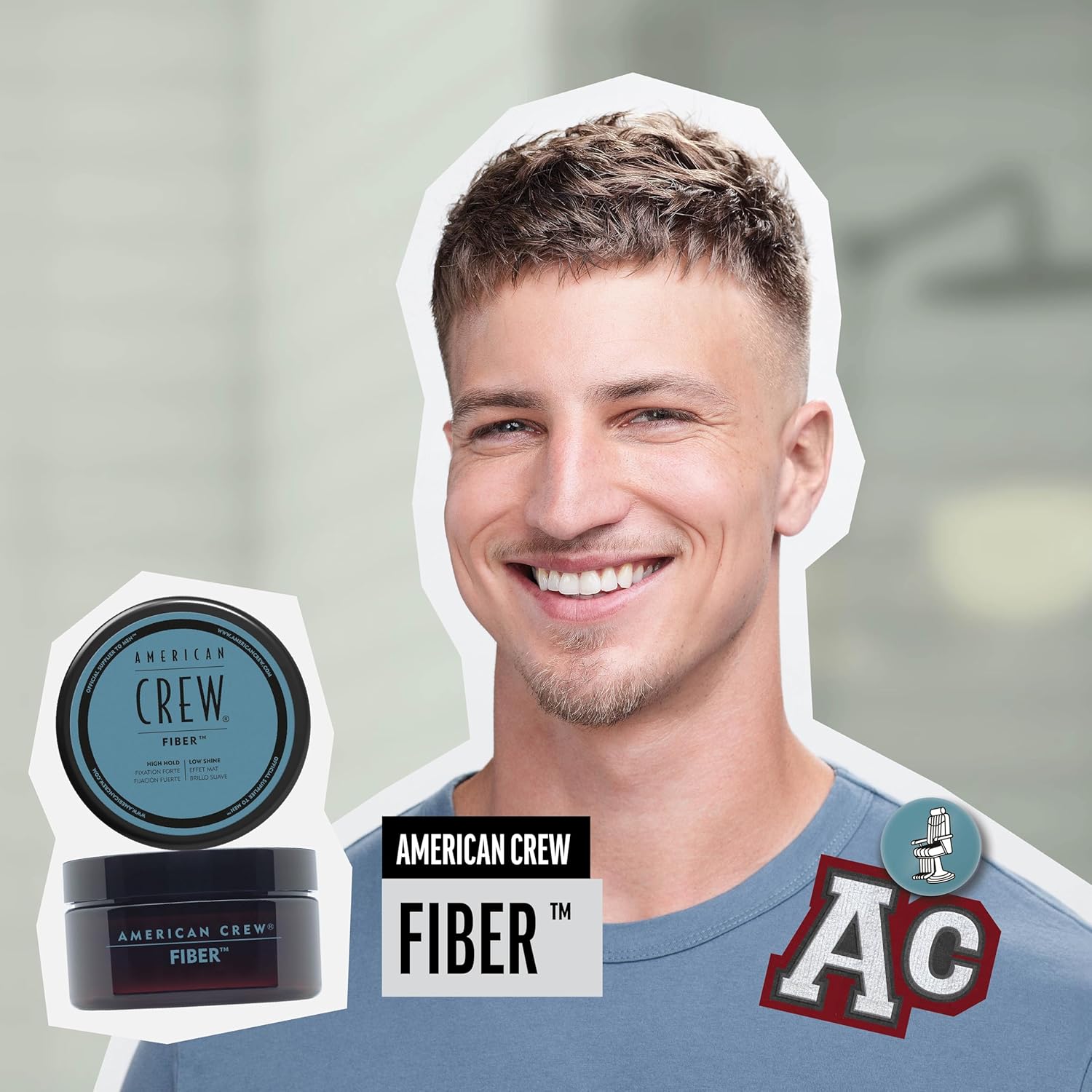 AMERICAN CREW FIBER X 50 GR - CERA DE FIJACIÓN FUERTE SIN BRILLO - 2