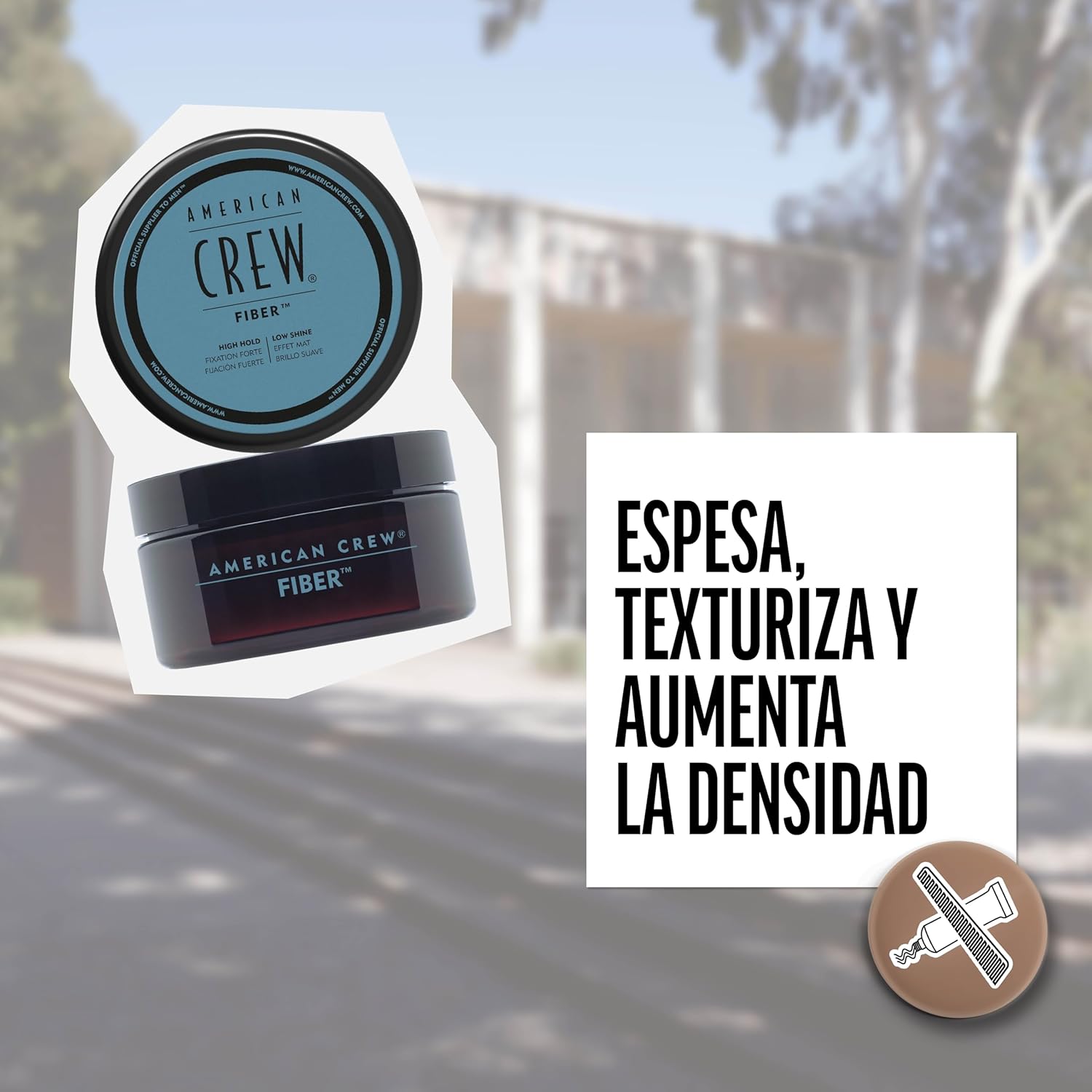 AMERICAN CREW FIBER X 50 GR - CERA DE FIJACIÓN FUERTE SIN BRILLO - 5