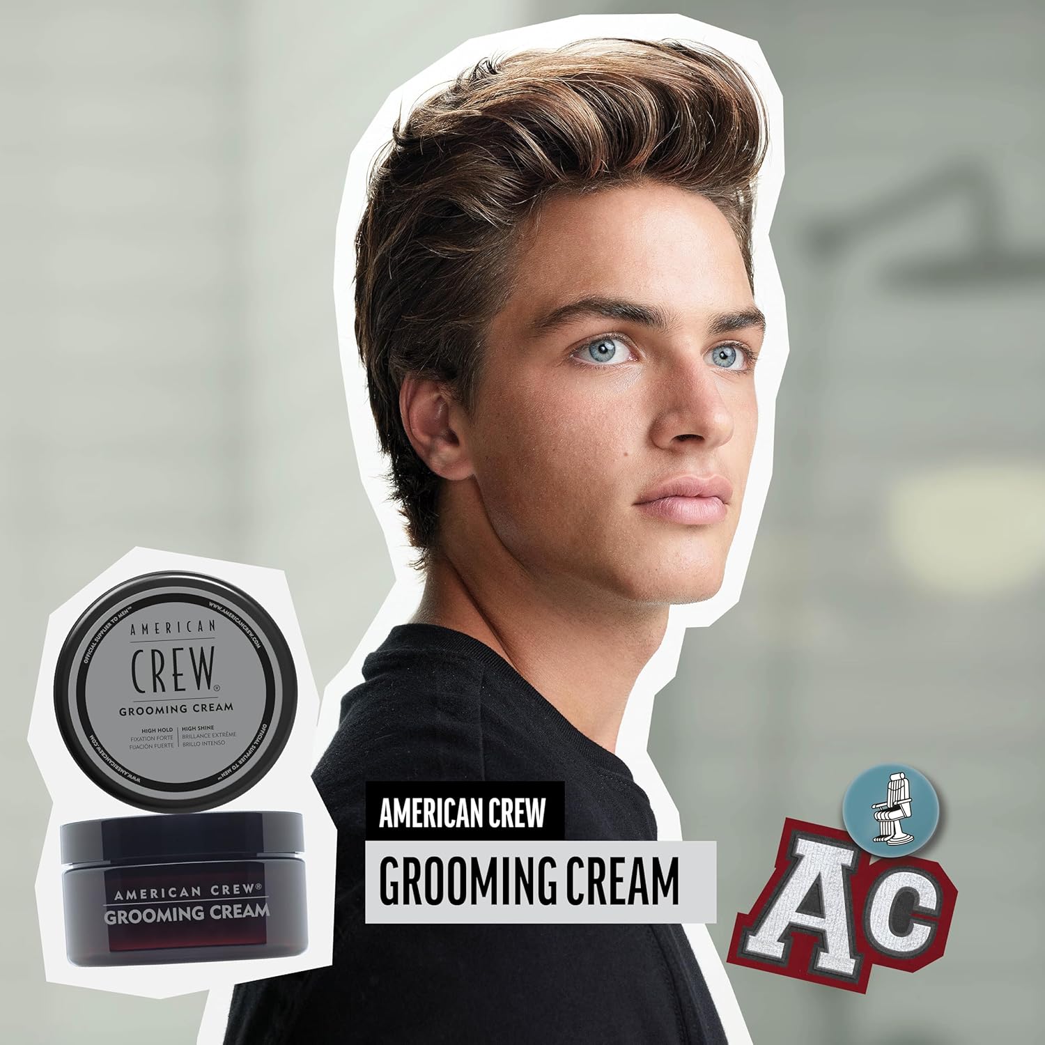 AMERICAN CREW GROOMING CREAM X 85 GR - CERA DE FIJACIÓN FUERTE BRILLO INTENSO - 2