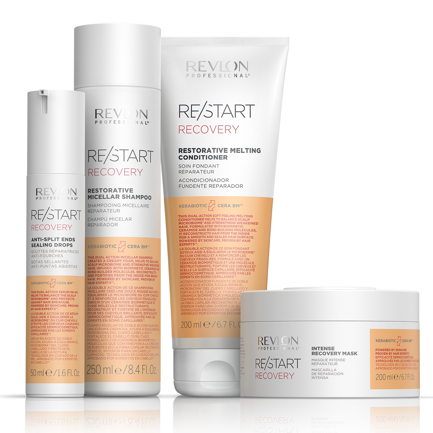 REVLON PROFESSIONAL RESTART RESTORATIVE MICELLAR SHAMPOO X 250 ML - SHAMPOO MICELAR REPARADOR - 4