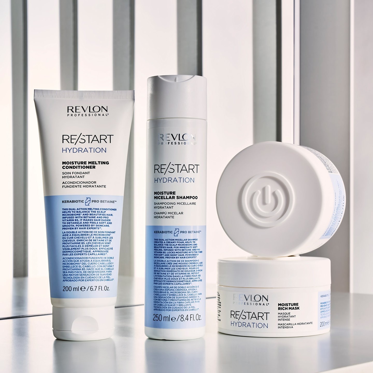 REVLON PROFESSIONAL RESTART MOISTURE MASK X 250 ML - MASCARILLA HIDRATANTE INTENSIVA - 5