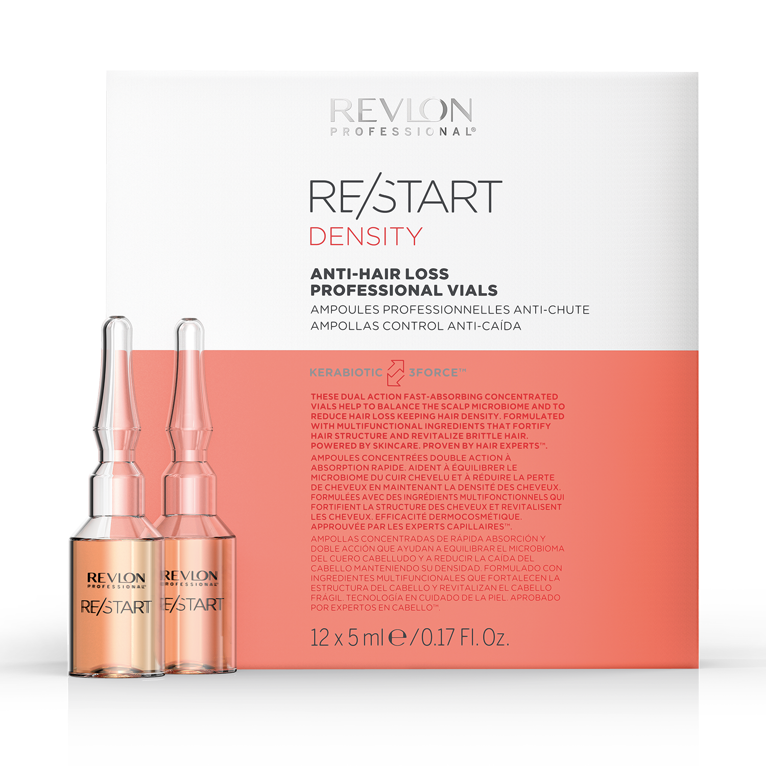 REVLON PROFESSIONAL RESTART ANTI HAIR LOSS TREATMENT X 12 UND - AMPOLLAS CONCENTRADAS DE TRATAMIENTO ANTICAÍDA - 1