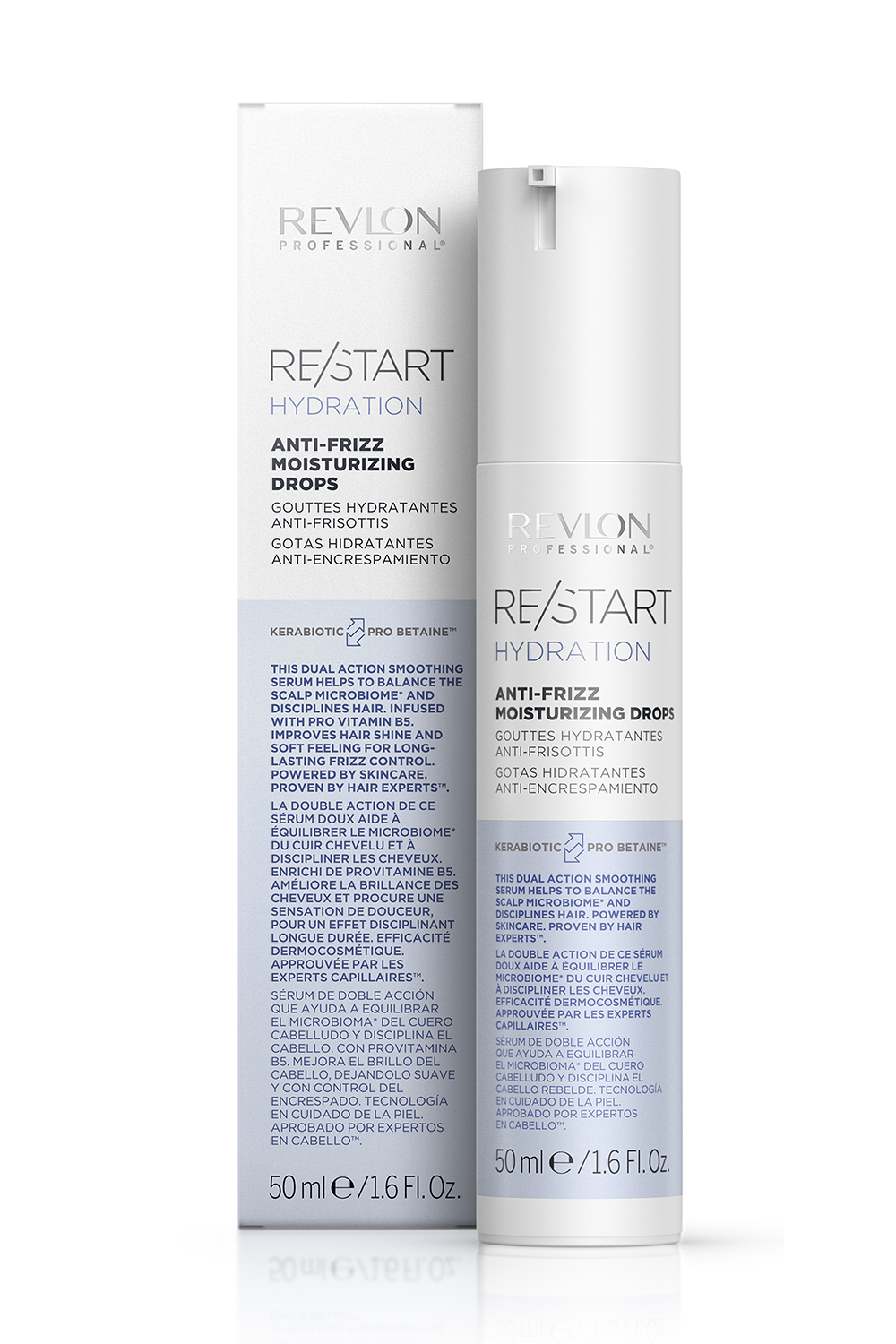 REVLON PROFESSIONAL RESTART MOISTURE DROPS X 250 ML - SERUN HIDRATANTE Y ANTIFRIZZ - 1