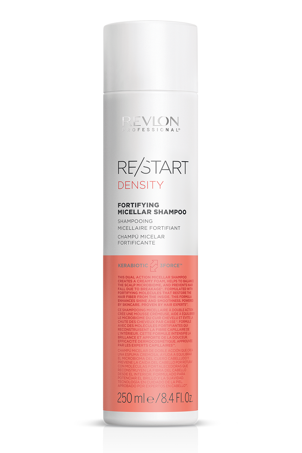 REVLON PROFESSIONAL RESTART FORTIFYING MICELLAR SHAMPOO X 250 ML - SHAMPOO MICELAR ANTICAÍDA - 1