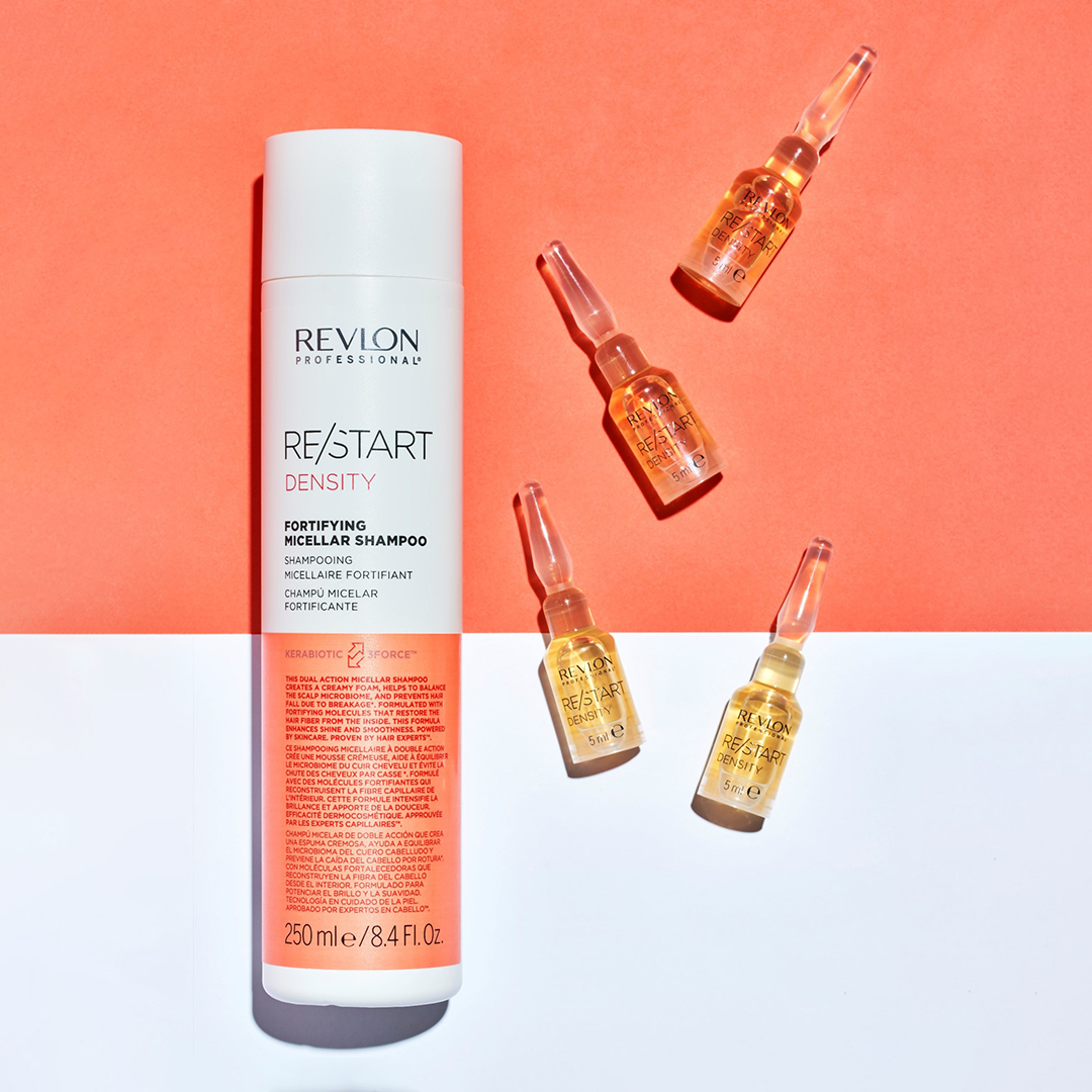REVLON PROFESSIONAL RESTART FORTIFYING MICELLAR SHAMPOO X 250 ML - SHAMPOO MICELAR ANTICAÍDA - 2