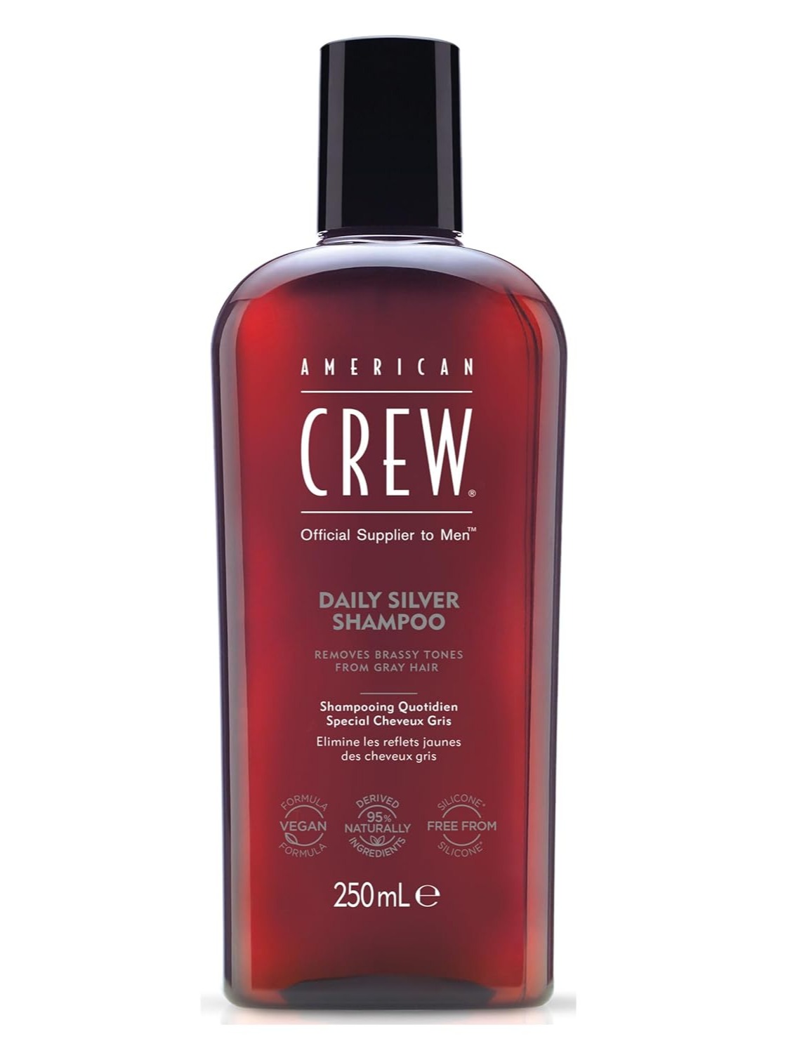 AMERICAN CREW DAILY SILVER SHAMPOO X 250 ML - SHAMPOO PARA CABELLO BLANCO / GRIS - 1