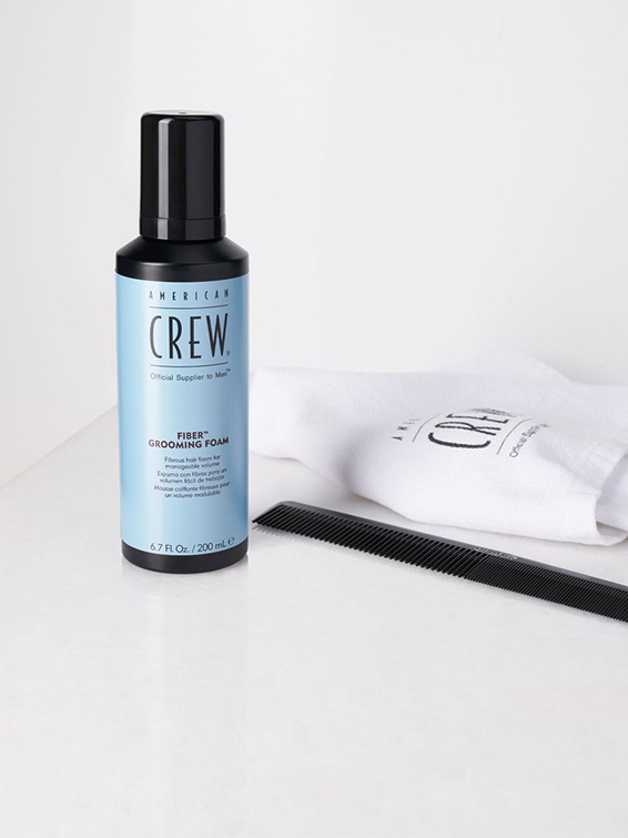 AMERICAN CREW FIBER FOAM X 200 ML - ESPUMA FIJACIÓN MEDIA Y BRILLO NATURAL - 6