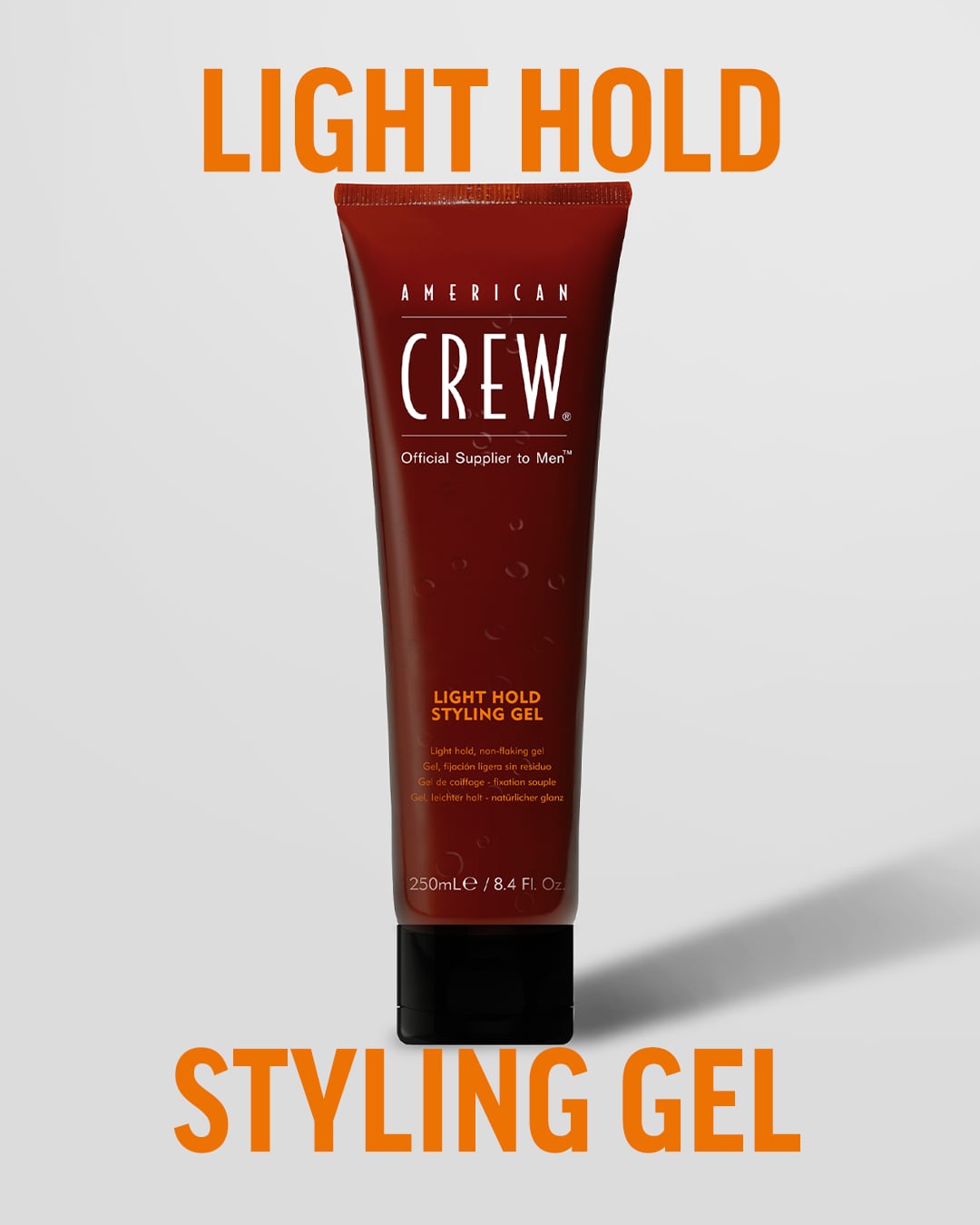 AMERICAN CREW  LIGHT HOLD GEL X 250 ML - GEL FIJACIÓN SUAVE Y BRILLO ALTO - 4