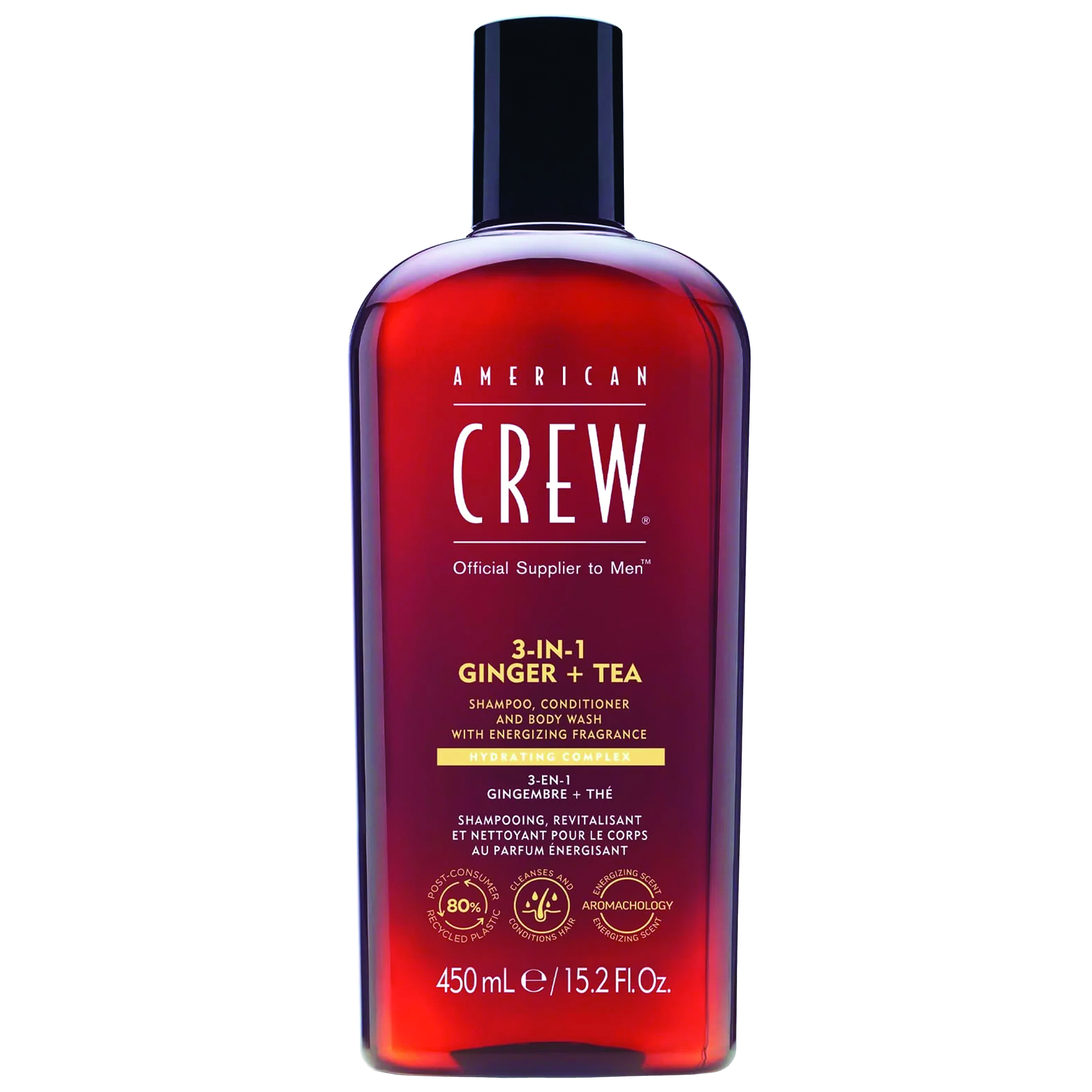 AMERICAN CREW 3 IN 1 ENERGIZING X 450 ML - SHAMPOO, CONDITIONER Y BODY WASH - 1