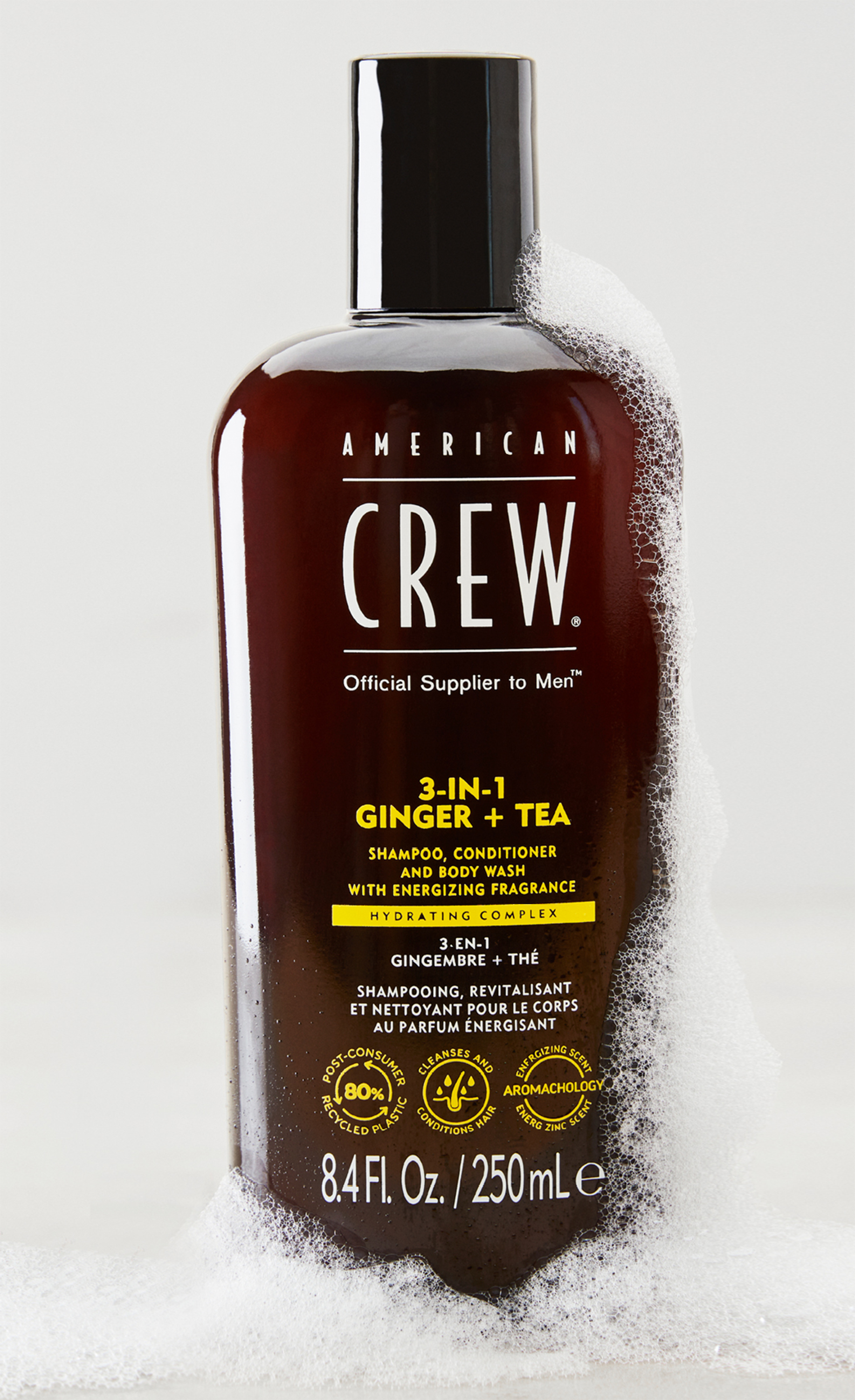 AMERICAN CREW 3 IN 1 ENERGIZING X 450 ML - SHAMPOO, CONDITIONER Y BODY WASH - 3