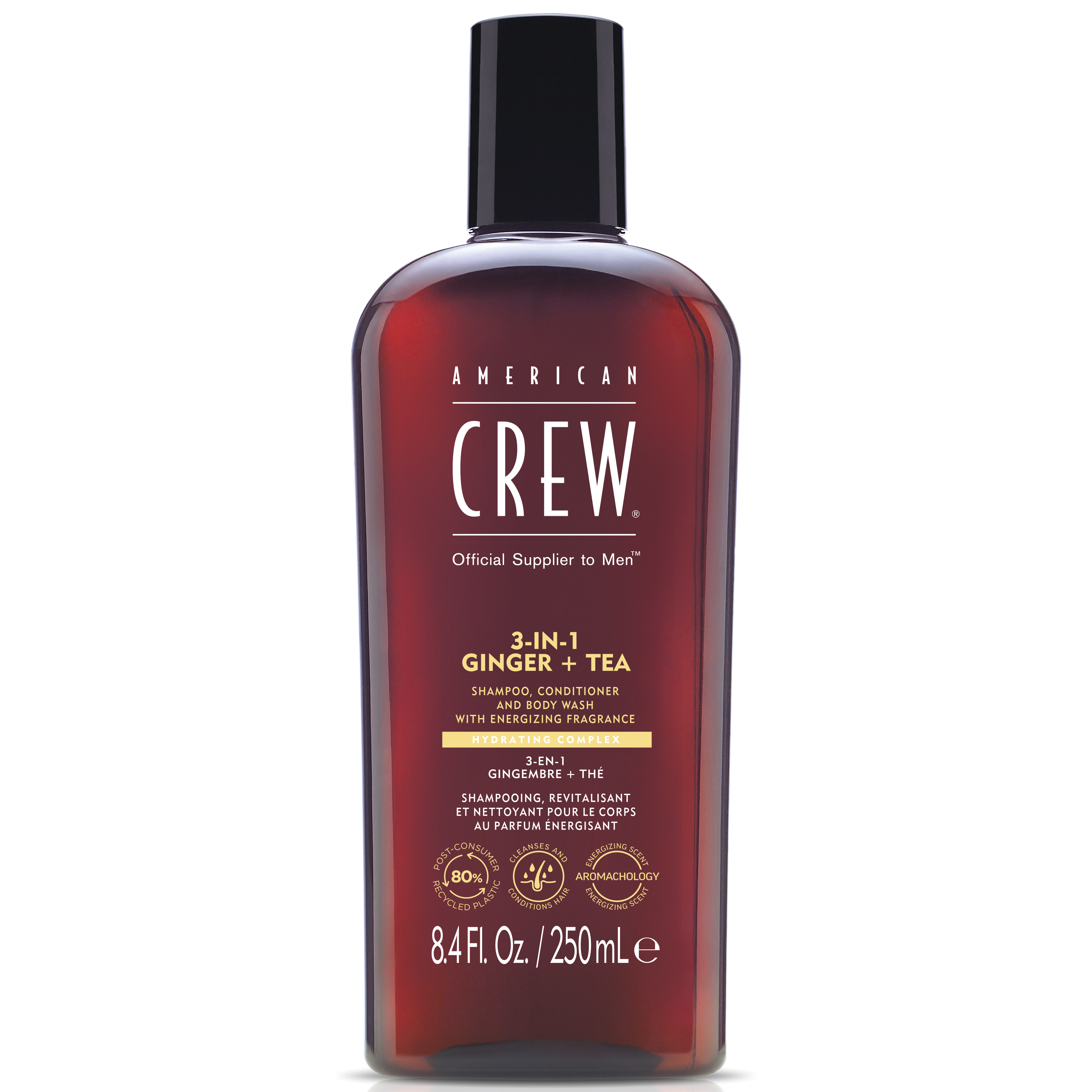 AMERICAN CREW 3 IN 1 ENERGIZING X 250 ML - SHAMPOO, CONDITIONER Y BODY WASH - 1
