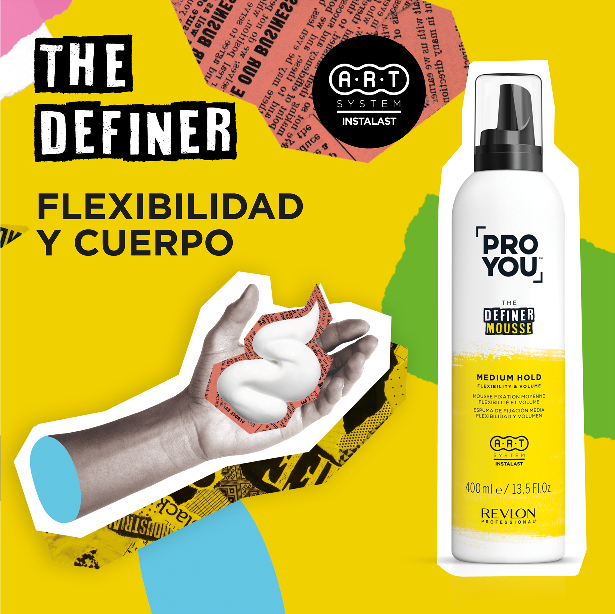 PRO YOU THE DEFINER MOUSSE X 400 ML - ESPUMA DE PEINADO - 2