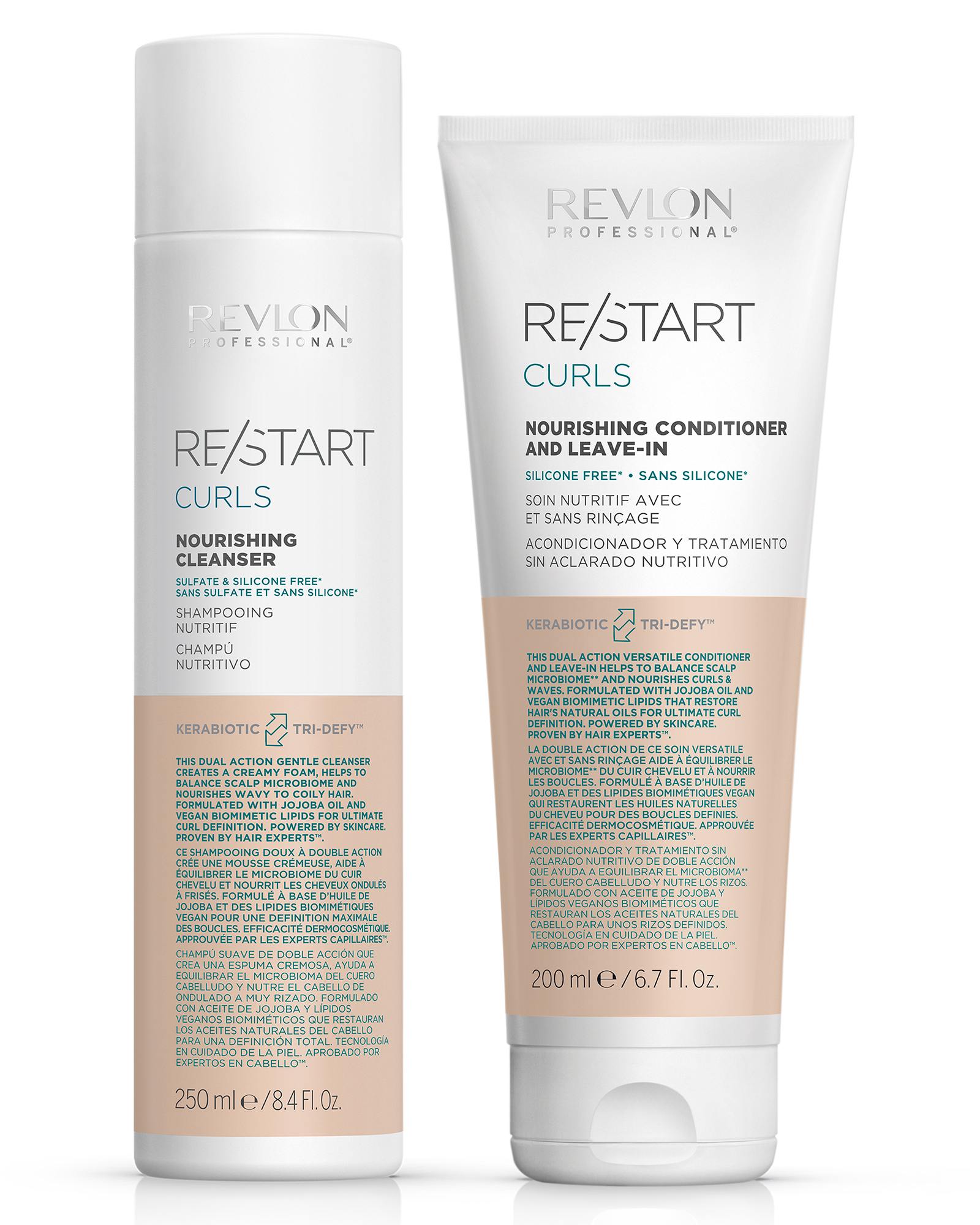REVLON PROFESSIONAL RESTART CURLS  SET 1 [SH+CO] - P/CAB ONDEADO Y RIZADO - 1