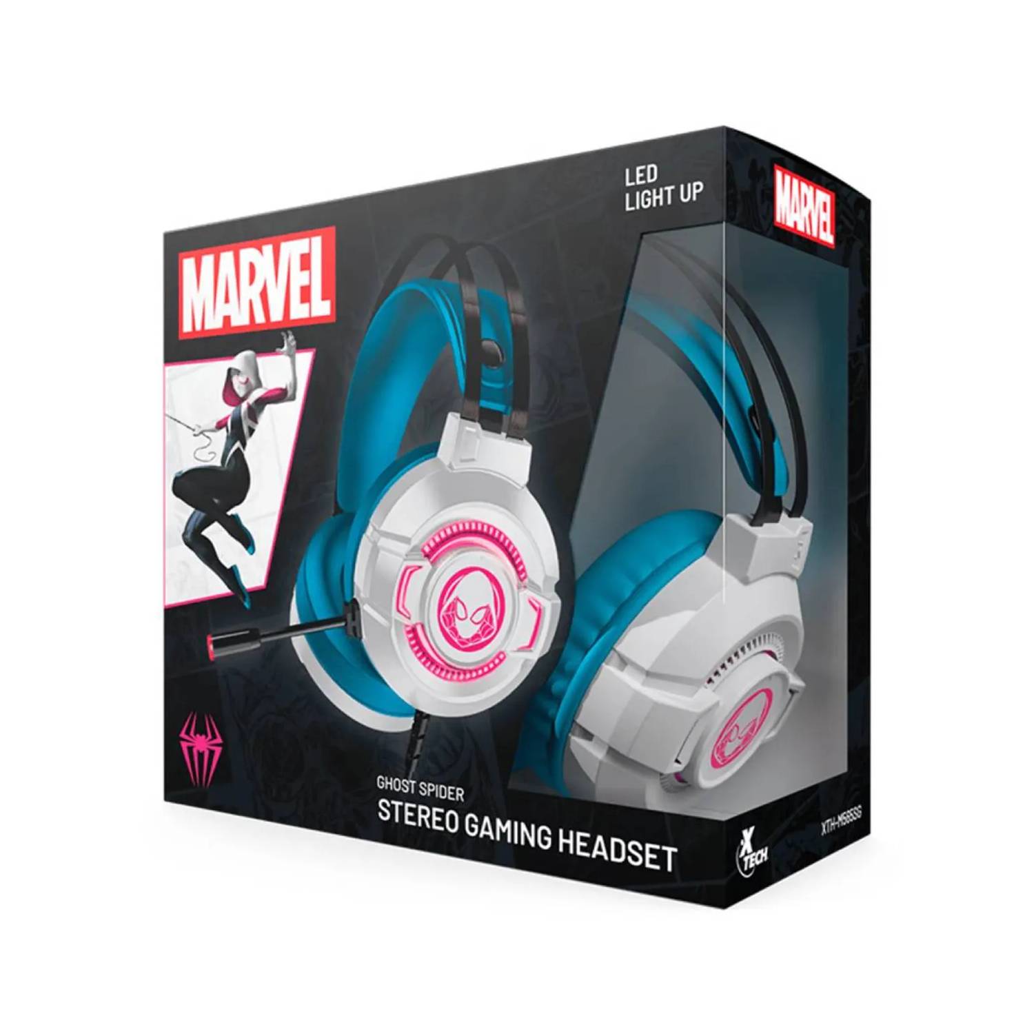 AUDIFONO XTECH GAMING GHOST SPIDER USB ROSADO PN XTH-M565SG - 2
