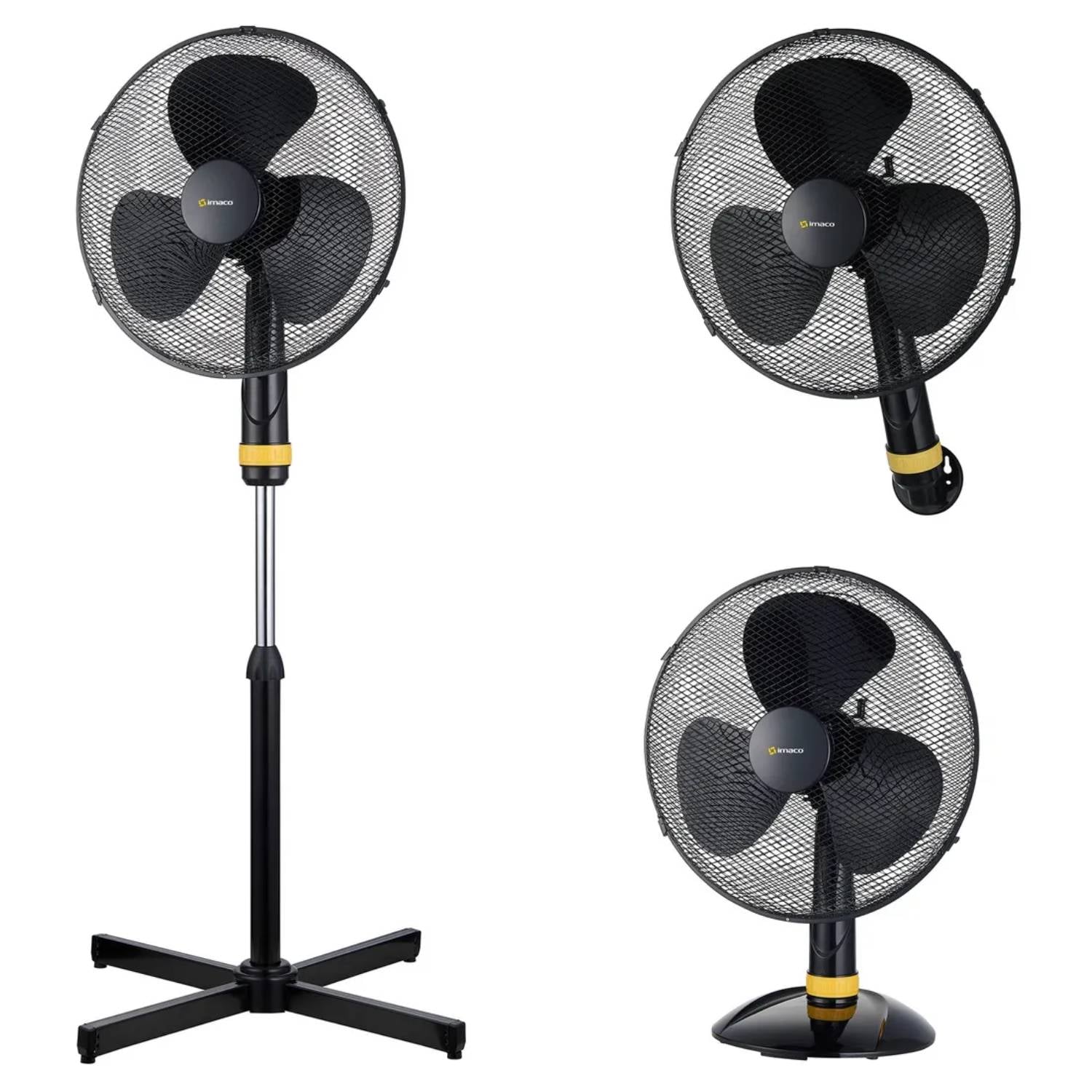 VENTILADOR 3 EN 1, IMACO FSM1650 16', PEDESTAL/MESA/PARED - 1