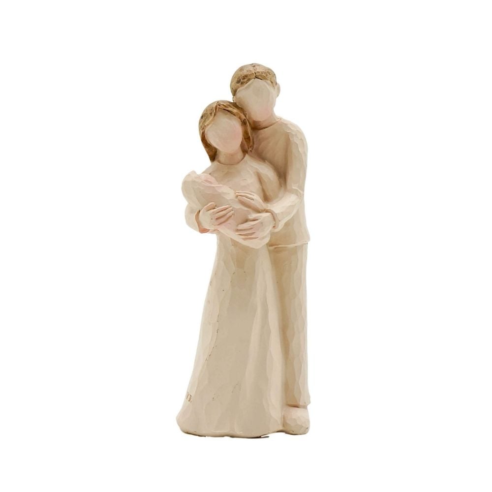 PAREJA ABRAZADA CON BEBÉ FLORIPA - 1