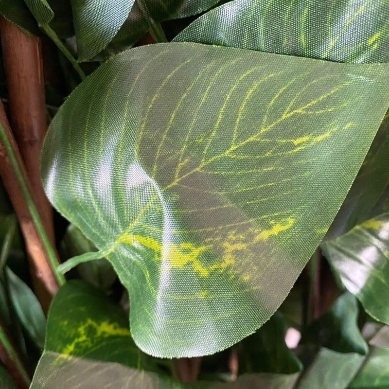 JARDIN VERTICAL FLORIPA 4104 VERDE CUADRICULA MEDIANA HOJA TIPO JIBOIA - 2