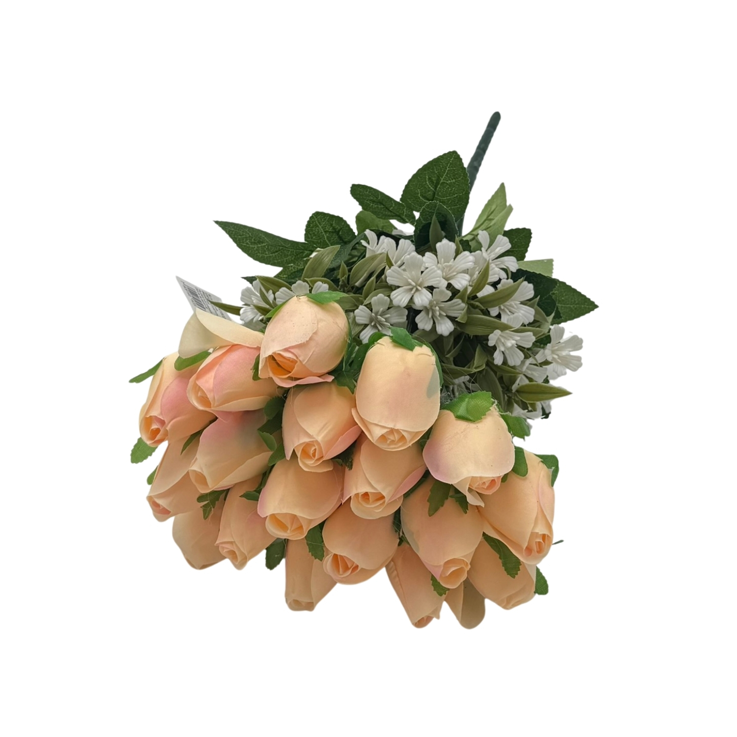 BOUQUET DE 18 BOTONES DE ROSAS ARTIFICIALES DE 40CM BG418023-NAR  FLORIPASTORE - 1
