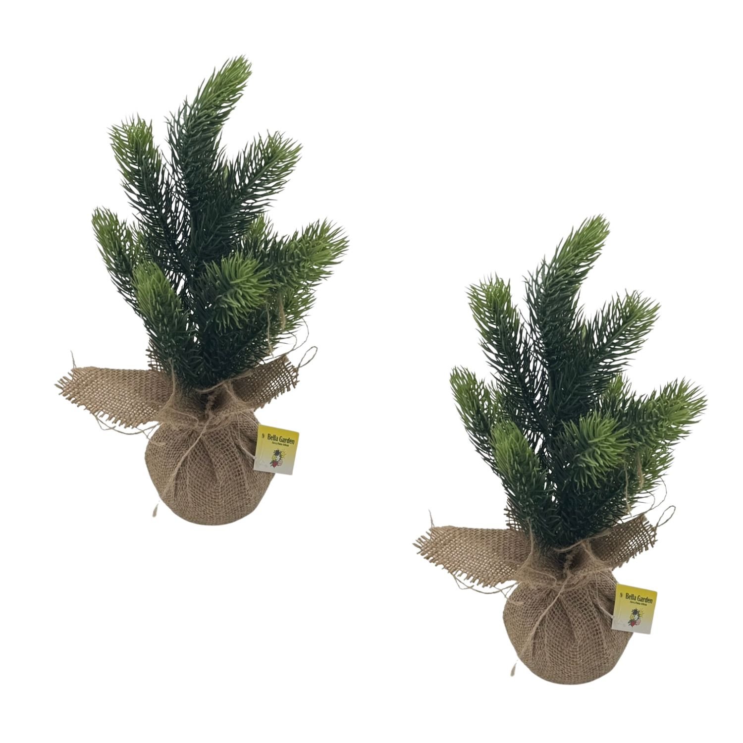 SET DE 2 MINI ARBOL DE NAVIDAD DE 30CM BG410233 FLORIPASTORE - 1