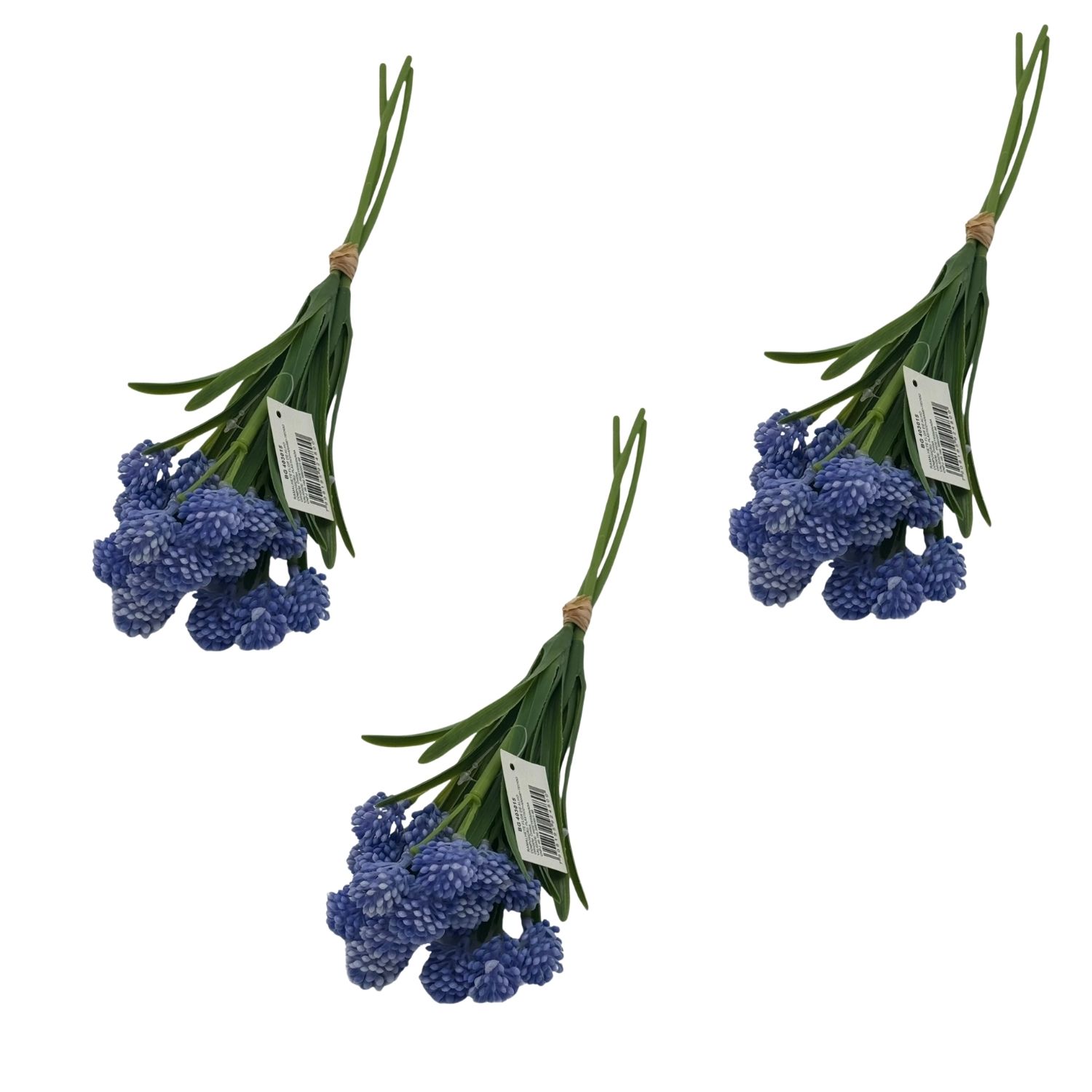 SET DE 3 BOUQUETS DE FLOR DE AJO DE 36CM BG403015-AZ  FLORIPASTORE - 1
