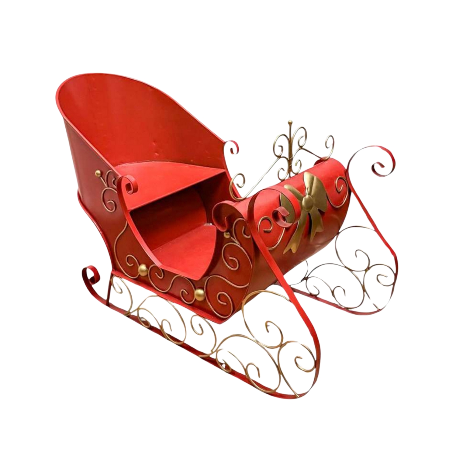 TRINEO DE NAVIDAD DE METAL DE 49CM FM30 FLORIPASTORE - 1