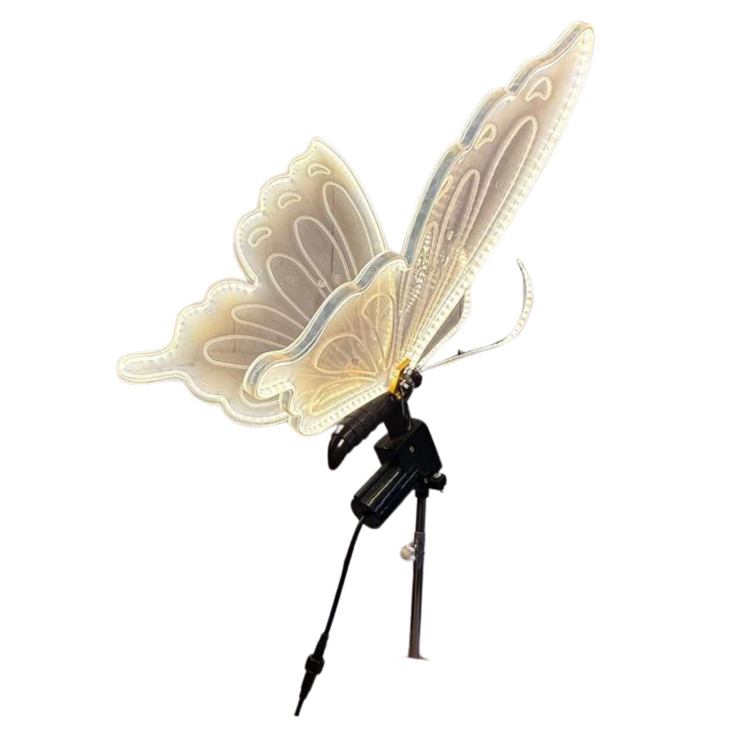 MARIPOSA DECORATIVA CON MOTOR Y LED DE 80CM BD232 FLORIPASTORE - 1