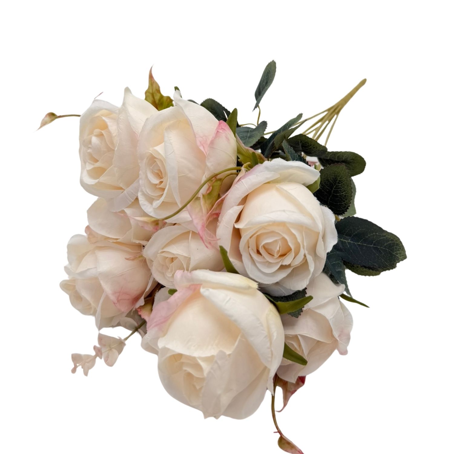 BOUQUET DE 9 ROSAS ARTIFICIALES DE 49CM GPB26315-1BL FLORIPASTORE - 1