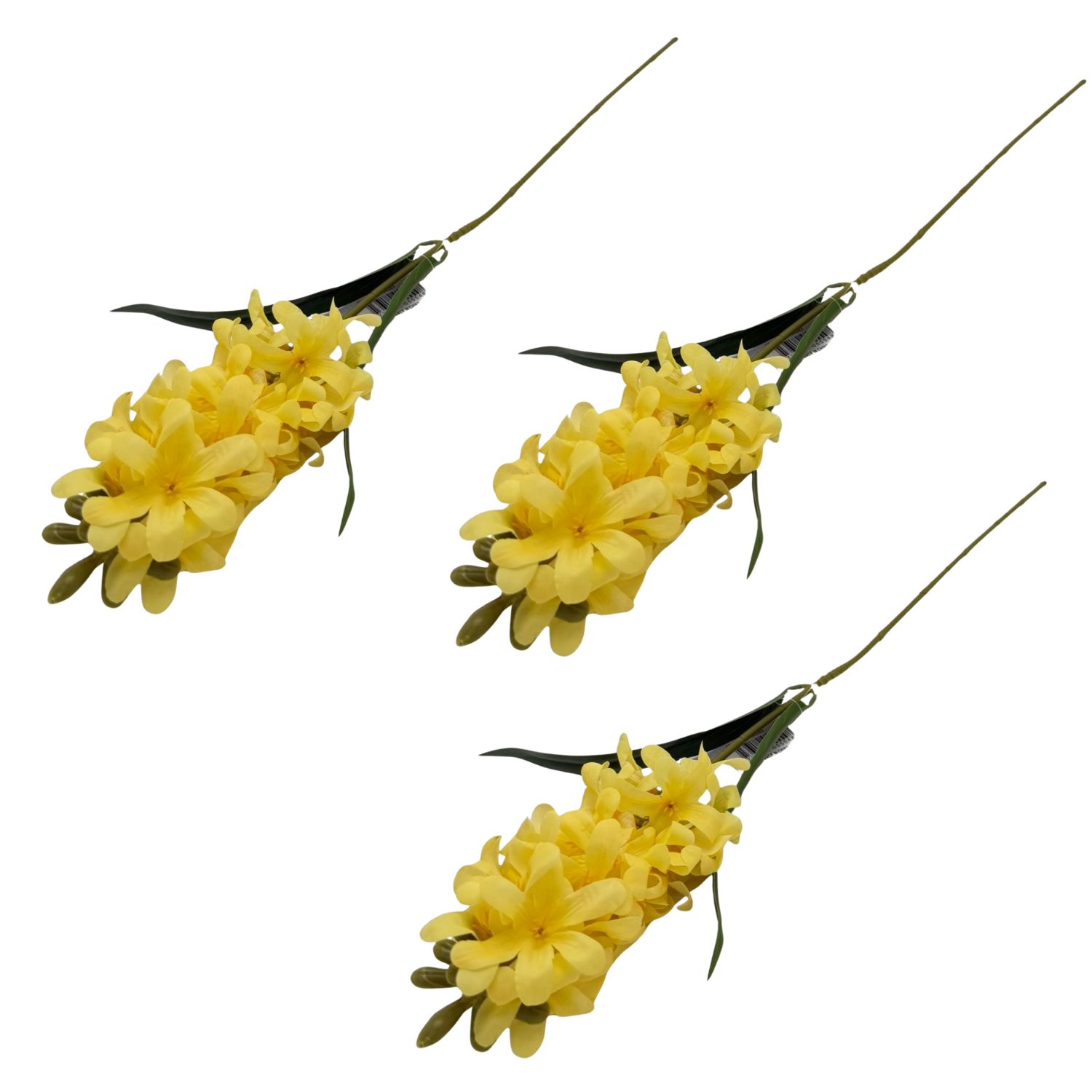 PACK DE 3 VARAS DE FLOR JACINTO ARTIFICIAL DE 76CM GPL26203-6AM FLORIPASTORE - 1