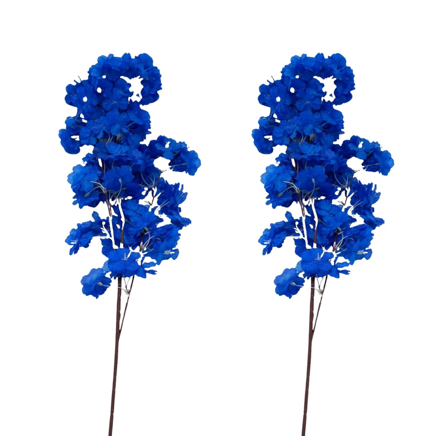 PACK DE 2 VARAS DE FLOR DE CEREZO AZUL OSCURO ARTIFICIAL DE 97CM BG510276BL/D FLORIPASTORE - 1