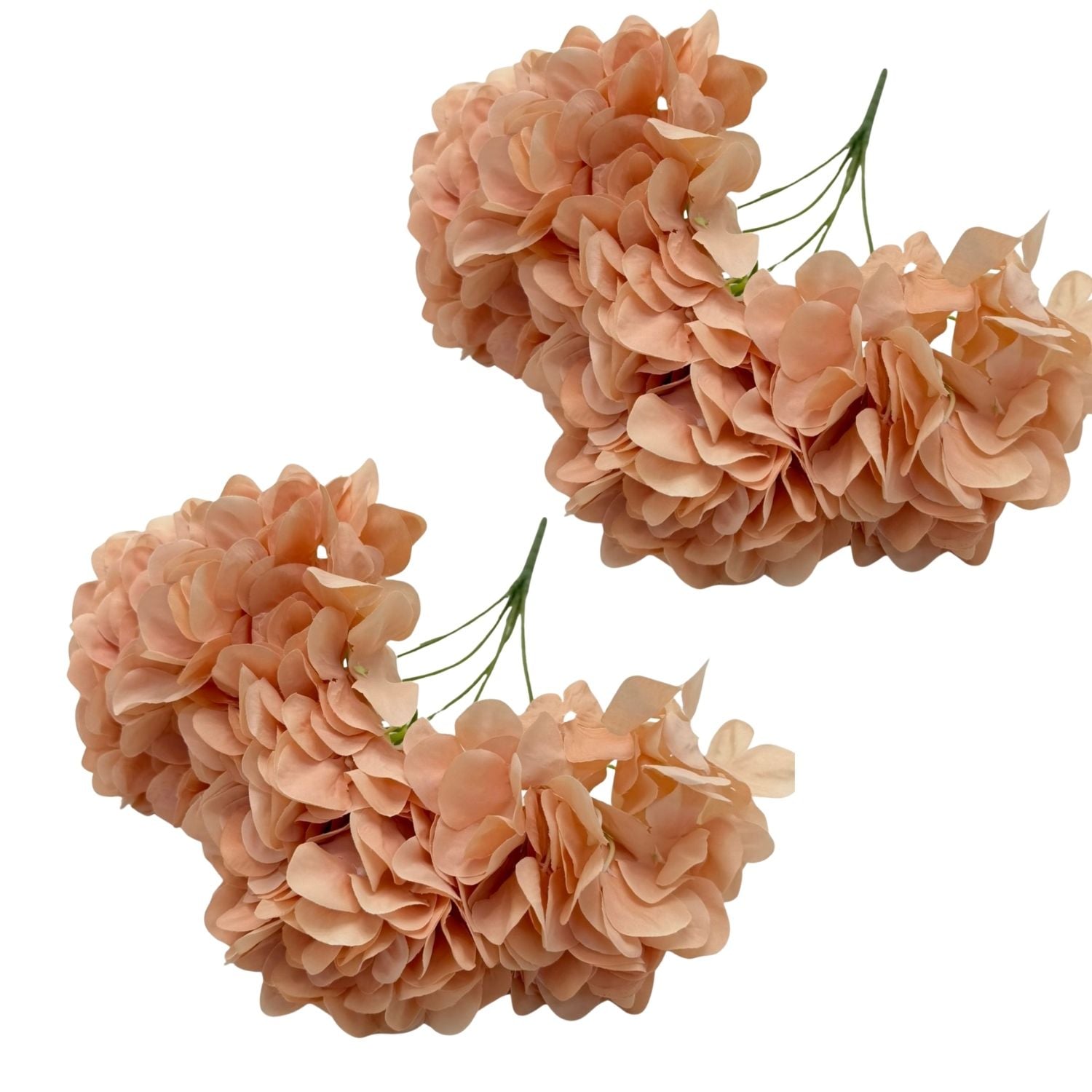 PACK DE 2 BOUQUETS DE 5 HORTENSIAS ARTIFICIALES DE 50CM 8570-NAR FLORIPASTORE - 1