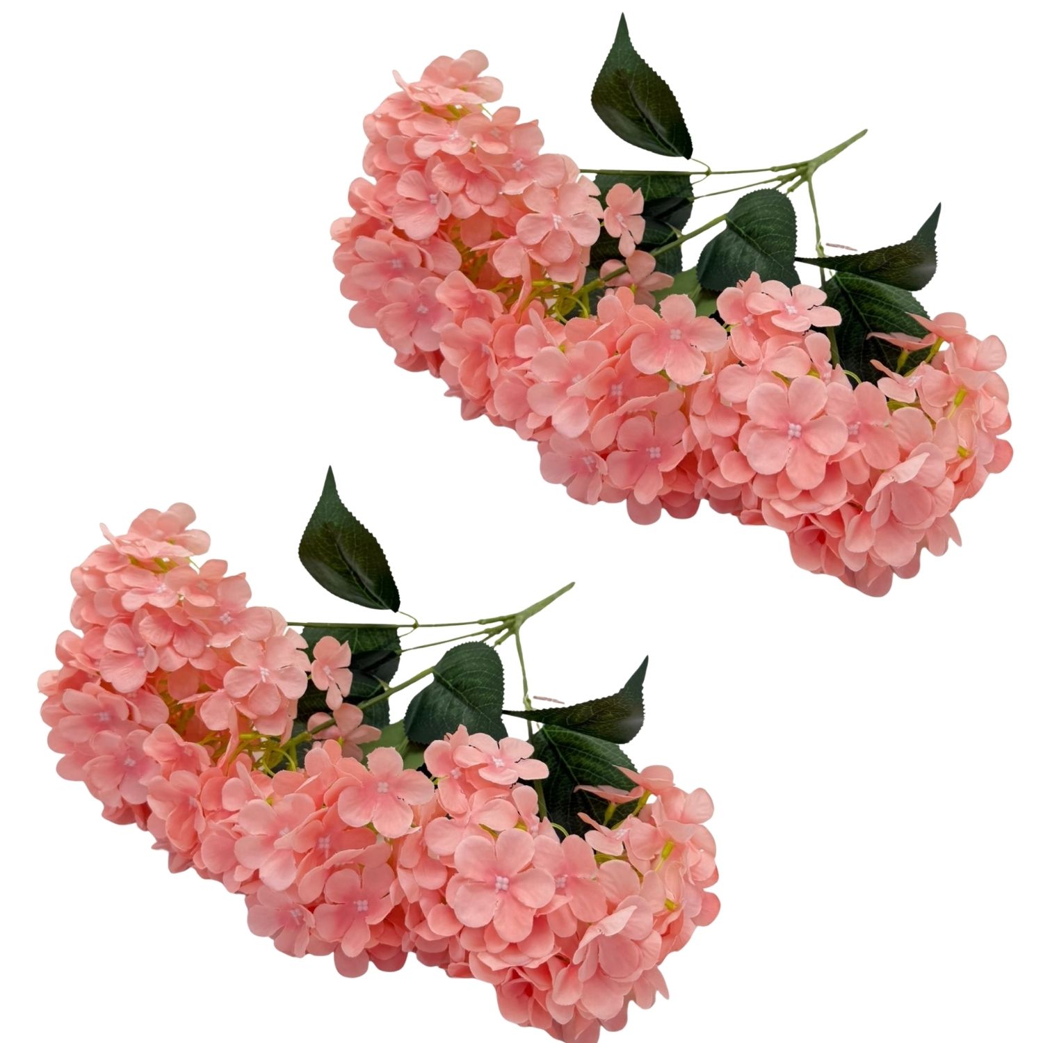PACK DE 2 BOUQUETS DE 5 HORTENSIAS ARTIFICIALES DE 46CM GPB25355-1PK FLORIPASTORE - 1