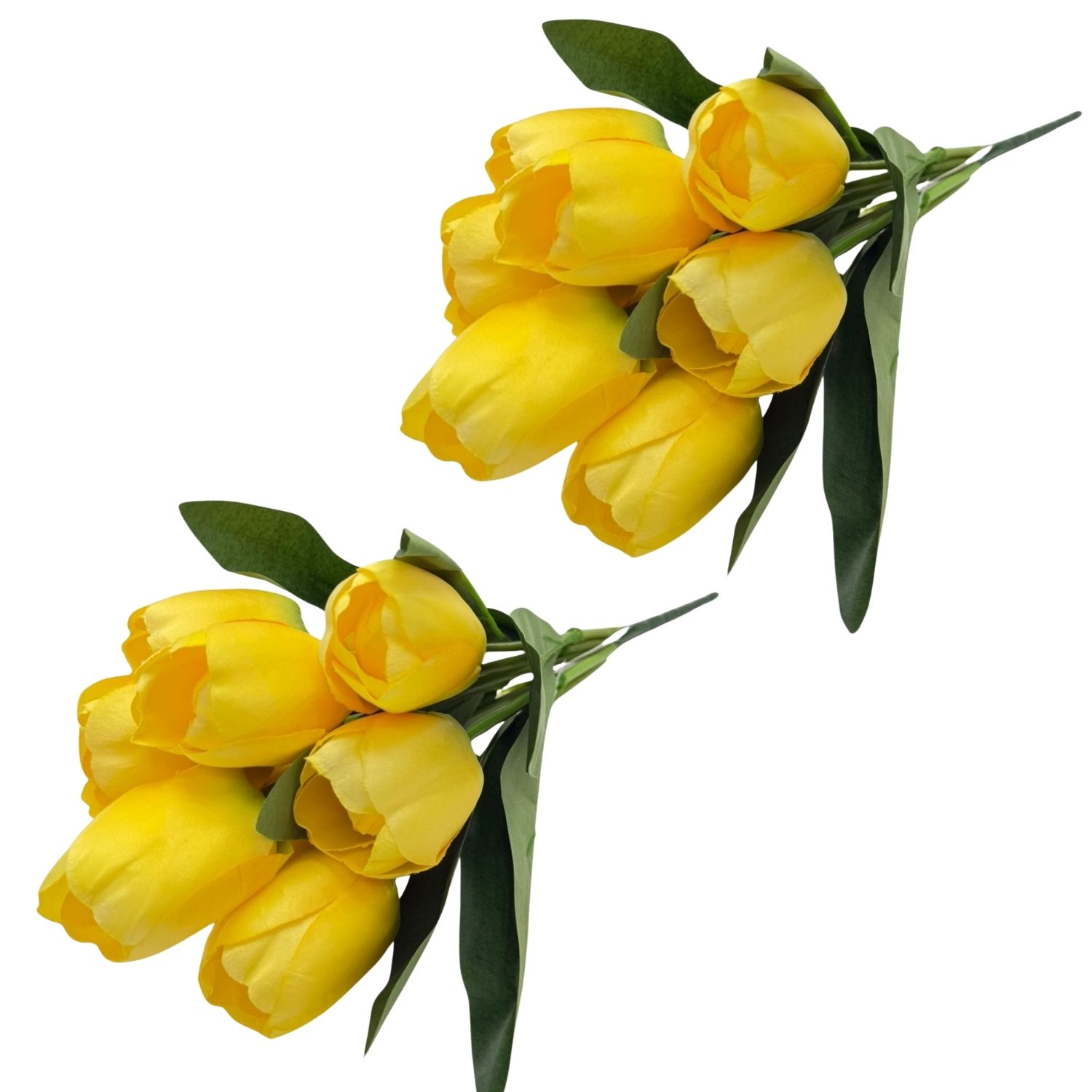 PACK DE 2 BOUQUETS DE 9 TULIPANES ARTIFICIALES DE 40CM GPB25396-5AM FLORIPASTORE - 1