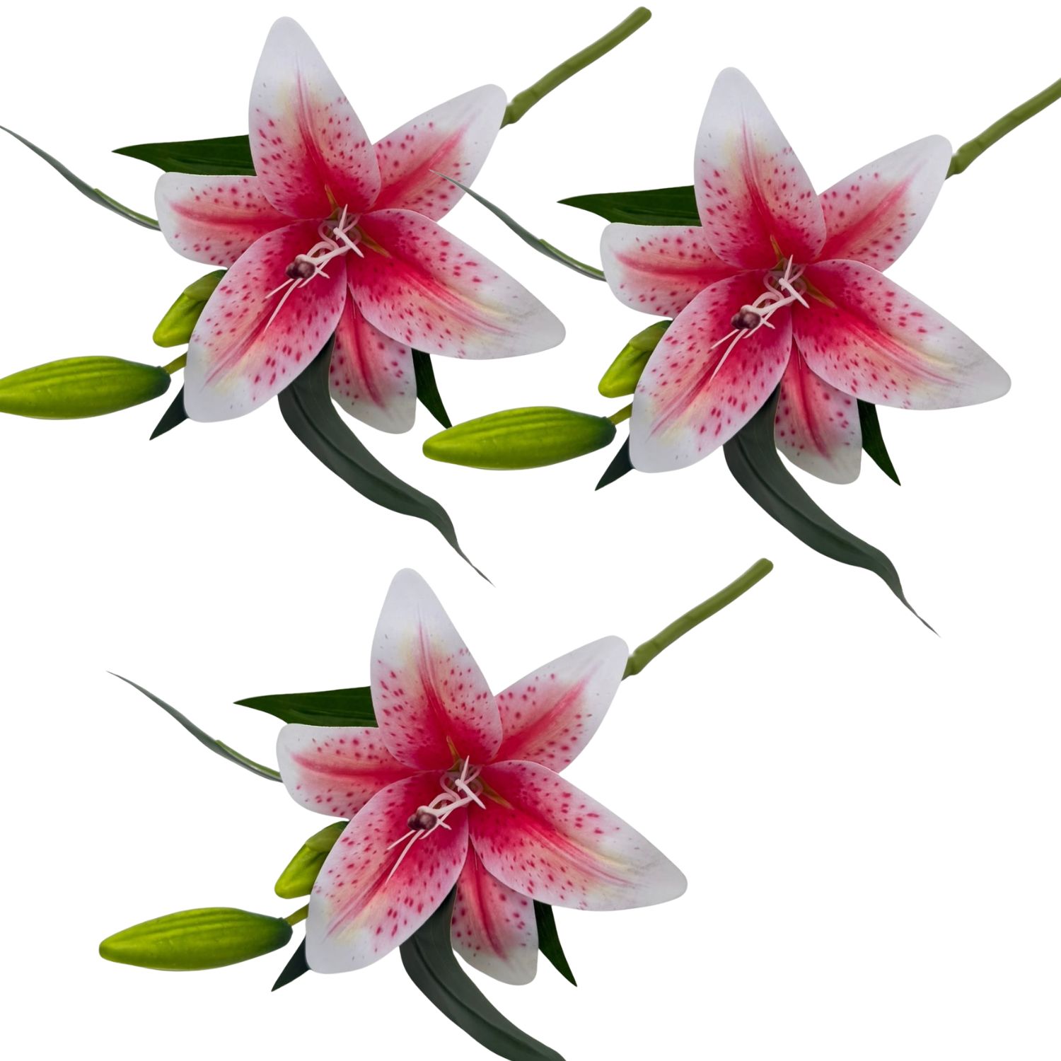 PACK DE 3 VARAS DE LIRIO ARTIFICIAL DE 38CM BG239011-LI FLORIPASTORE - 1