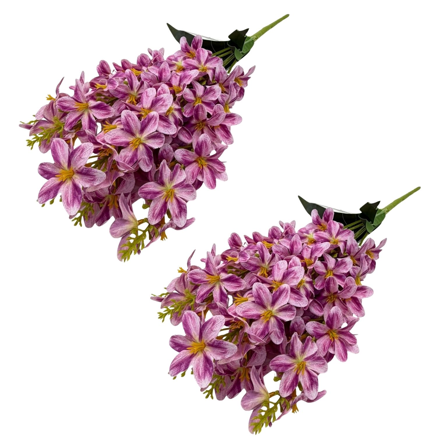 PACK DE 2 BOUQUETS DE 5 FLORES JACINTO ARTIFICIALES DE 46CM GPB26332-1LI FLORIPASTORE - 1