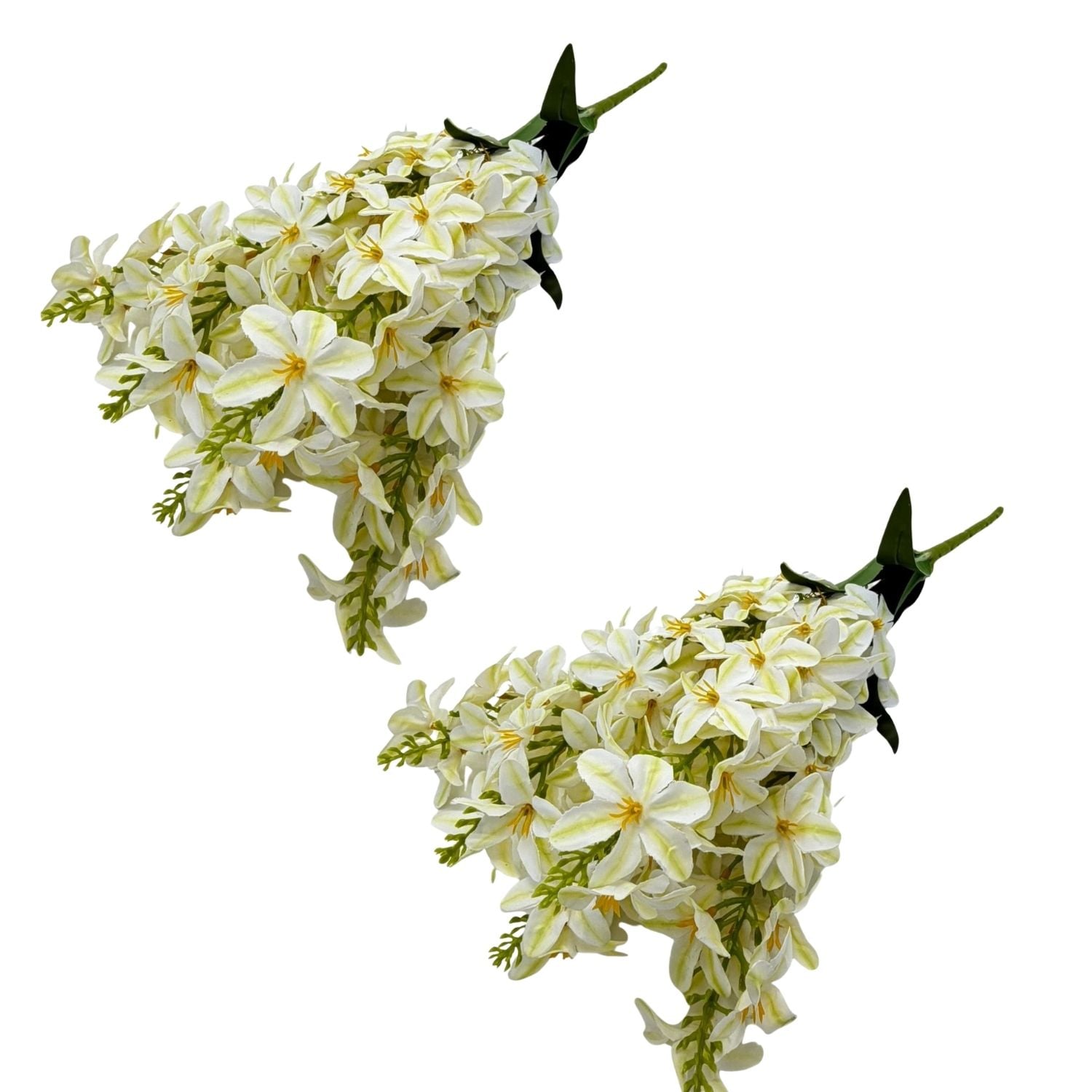PACK DE 2 BOUQUETS DE 5 FLORES JACINTO ARTIFICIALES DE 46CM GPB26332-9BL FLORIPASTORE - 1