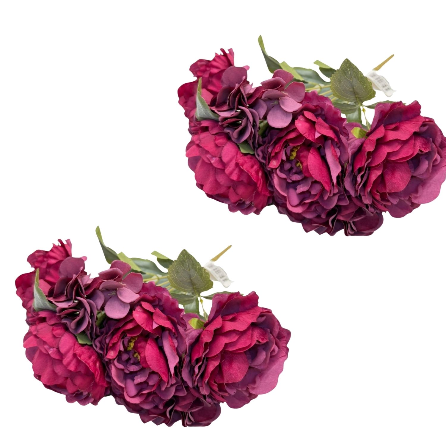 PACK DE 2 BOUQUETS DE 7 HORTENSIAS ARTIFICIALES DE 43CM GPB26313-1GUI FLORIPASTORE - 1