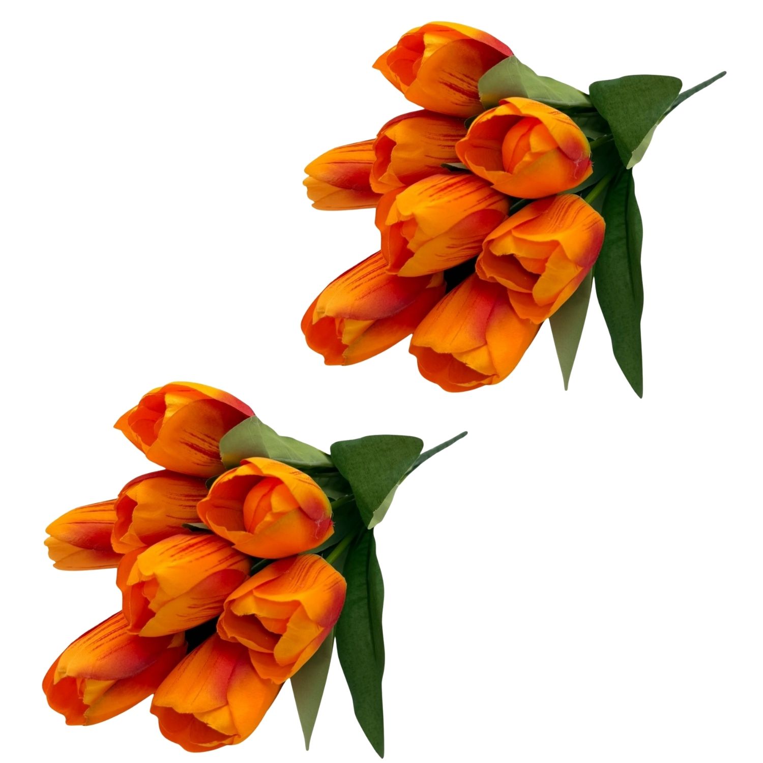PACK DE 2 BOUQUETS DE 9 TULIPANES ARTIFICIALES DE 40CM GPB25396-2NAR FLORIPASTORE - 1