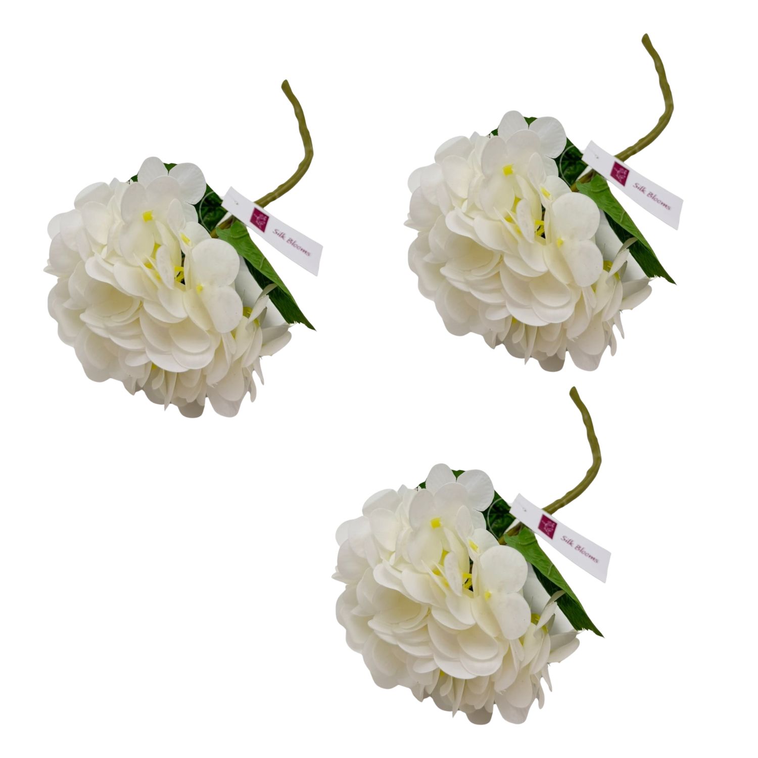 PACK DE 3 VARAS DE HORTENSIA ARTIFICIAL DE 32CM GPL26213-7BL FLORIPASTORE - 1