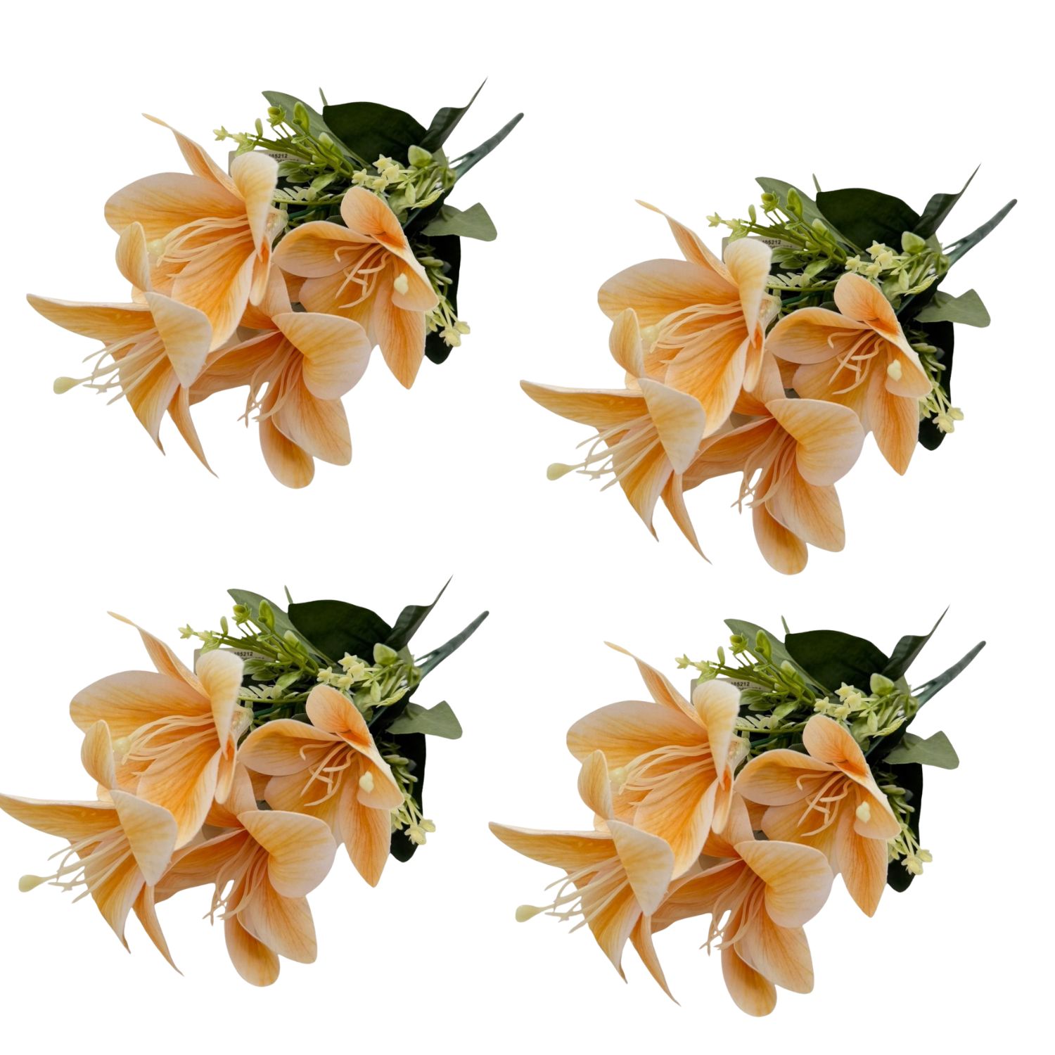 PACK DE 4 BOUQUETS DE 5 LIRIOS ARTIFICIALES DE 38CM BG405212-AM  FLORIPASTORE - 1