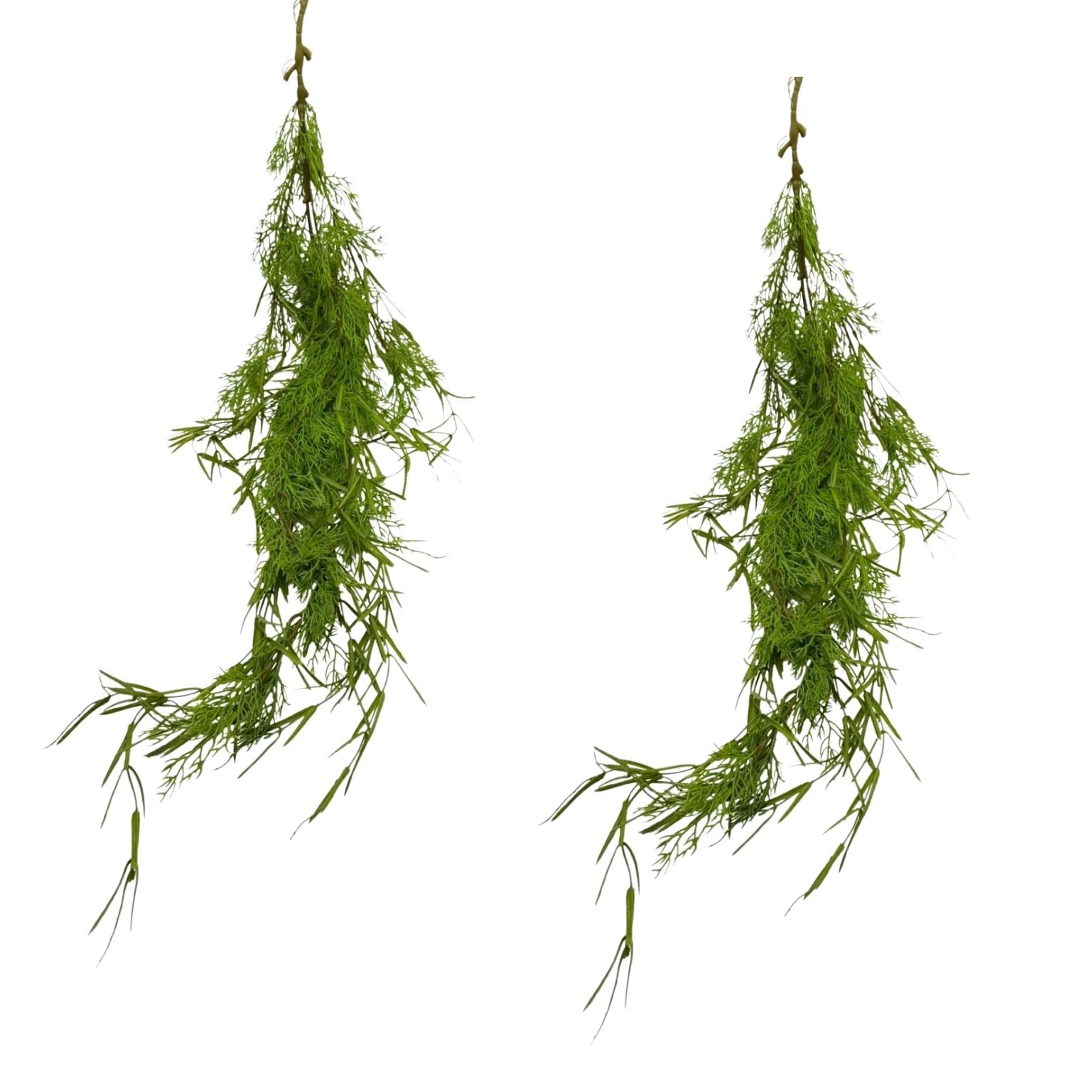 PACK DE 2 COLGANTES DE FOLLAJE VERDE ARTIFICIAL DE 110CM S-1054 FLORIPASTORE - 1