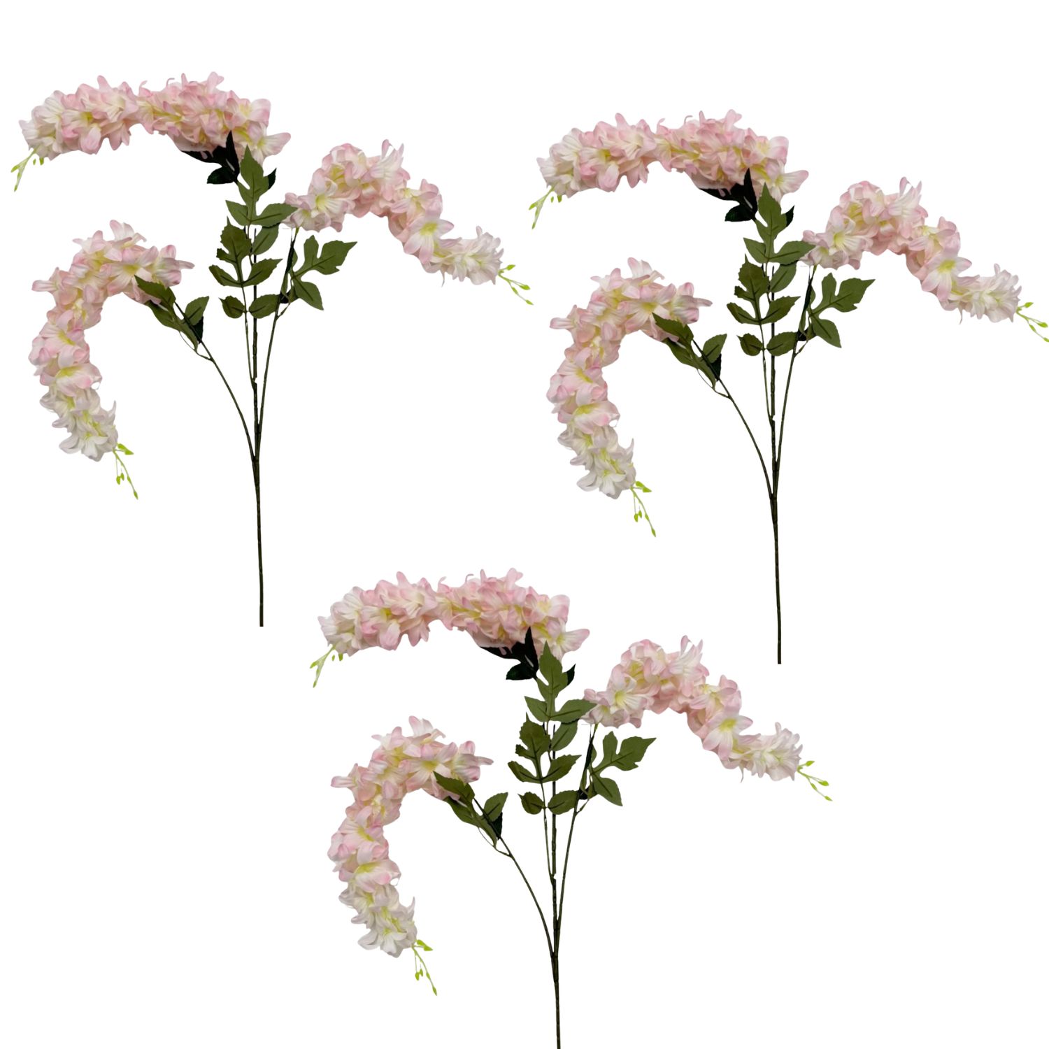 PACK DE 3 COLGANTES DE MINI FLORES ROSADAS ARTIFICIALES DE 90CM 7970-3ROS FLORIPASTORE - 1