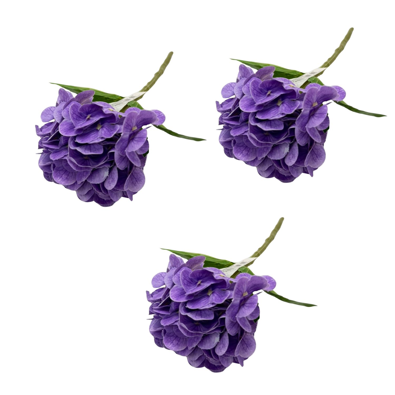 PACK DE 3 VARAS DE HORTENSIA ARTIFICIAL DE 32CM GPL26213-24MO FLORIPASTORE - 1