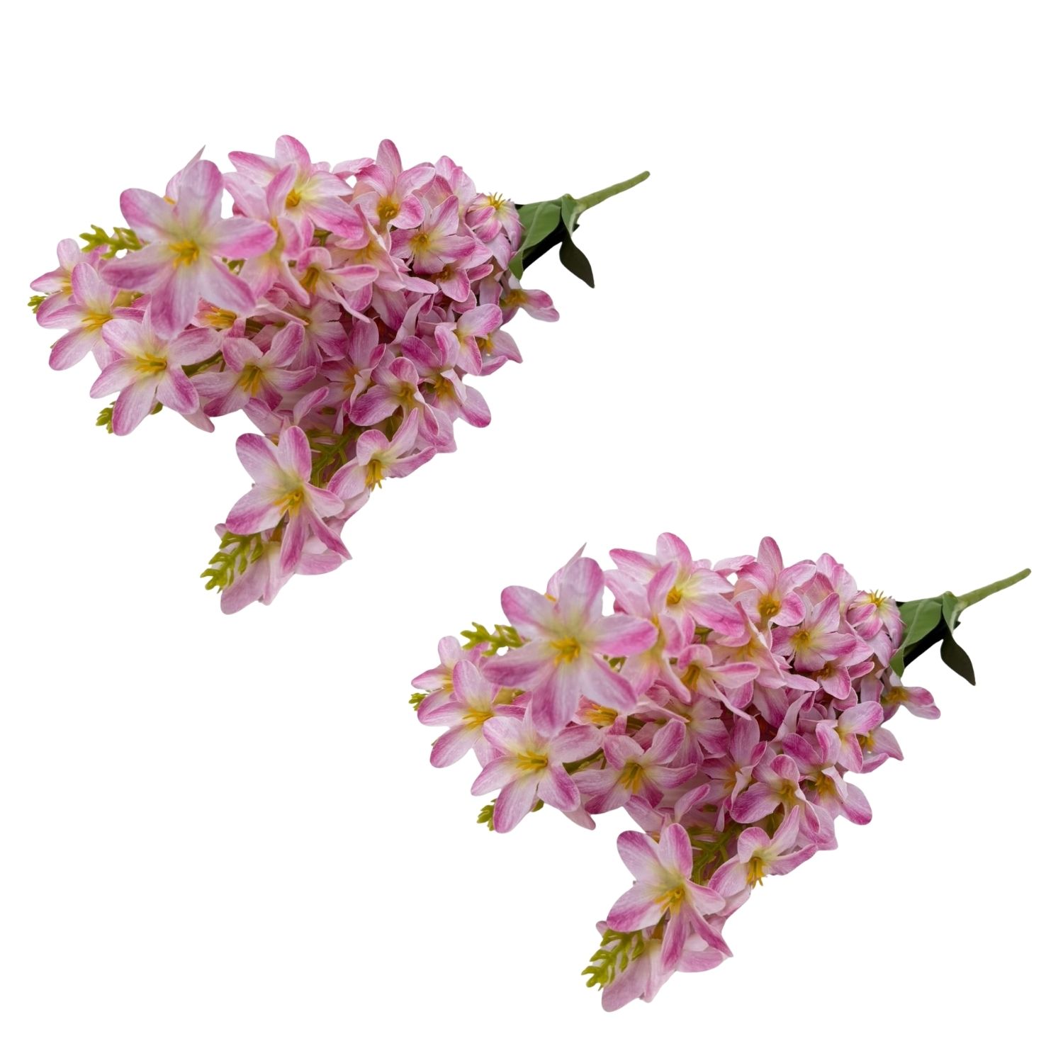 PACK DE 2 BOUQUETS DE 5 FLORES JACINTO ARTIFICIALES DE 46CM GPB26332-4ROS FLORIPASTORE - 1
