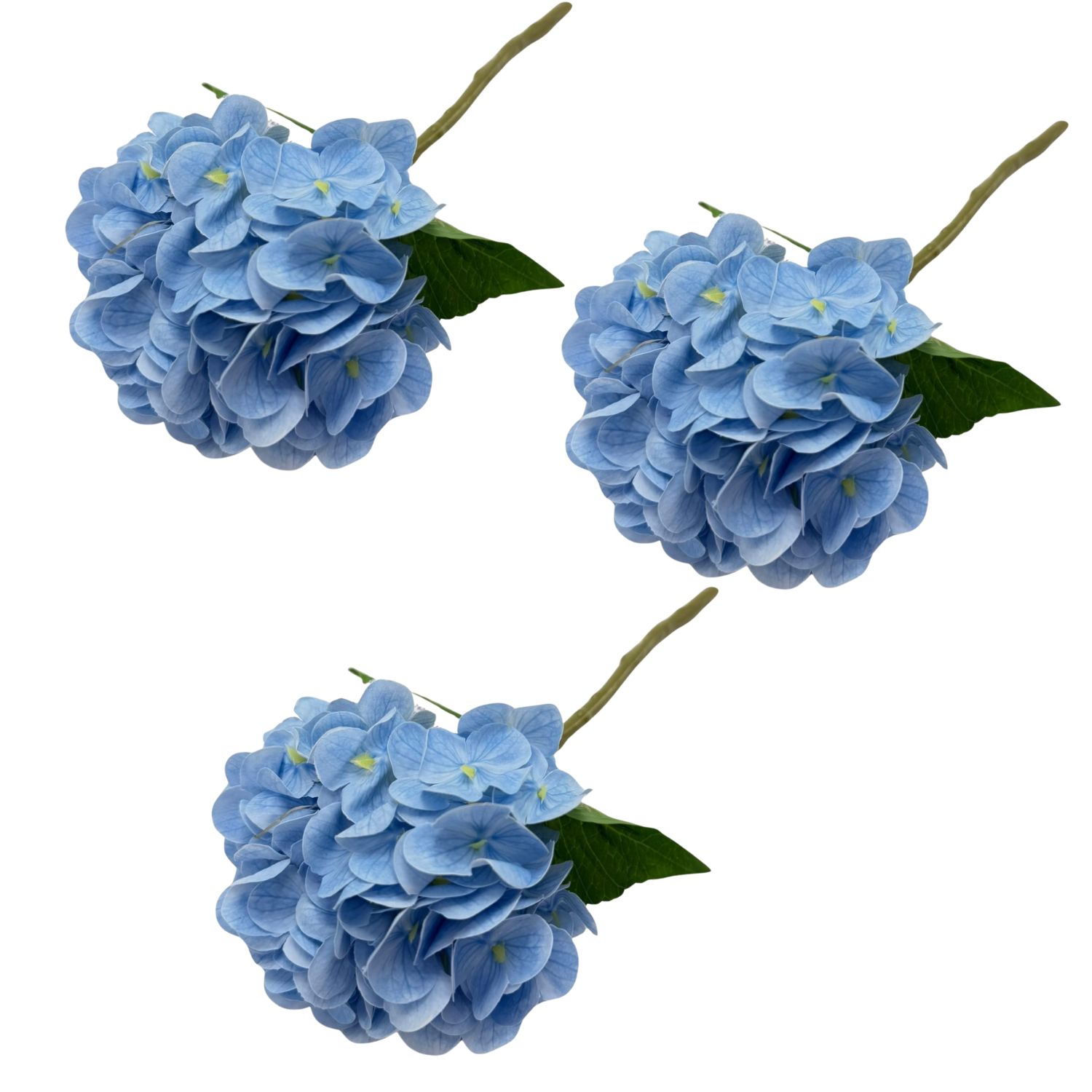PACK DE 3 VARAS DE HORTENSIA ARTIFICIAL DE 32CM GPL26213-28AZ FLORIPASTORE - 1